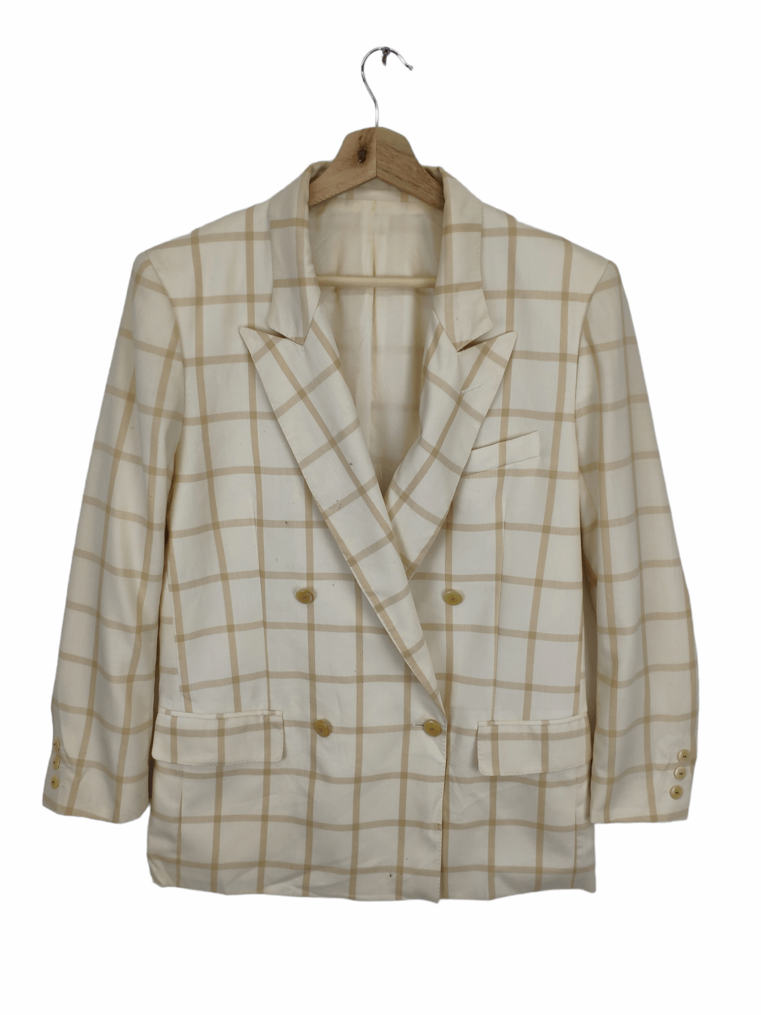 Japanese Brand × Junko Shimada Junko Shimada Wool Blazer Checkered Size US M / EU 48-50 / 2 - 1 Thumbnail
