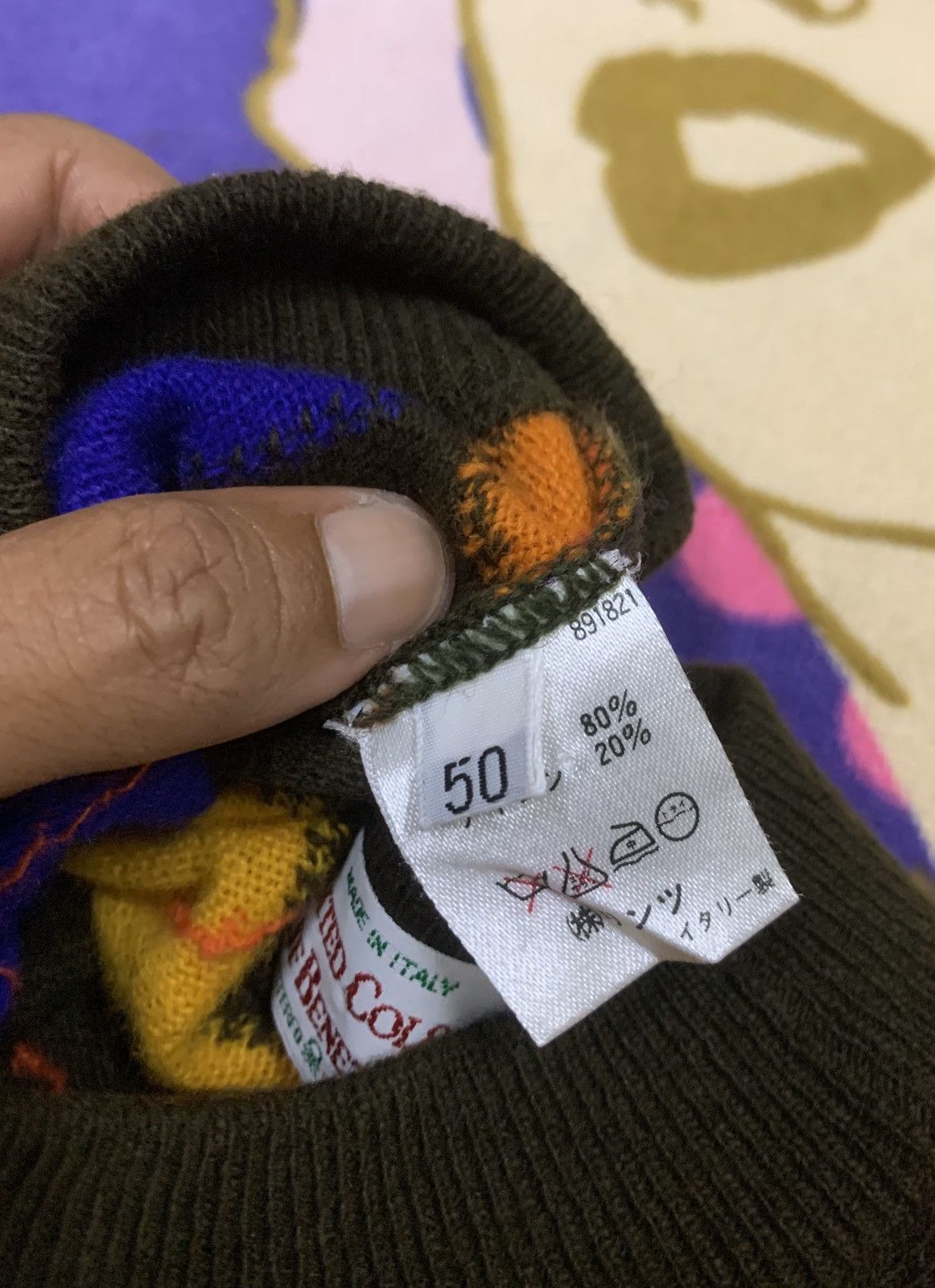 United Colors Of Benetton UNITED COLORS OF BENETTON Knitwear x Rare Colour x Italy Size US XL / EU 56 / 4 - 8 Thumbnail