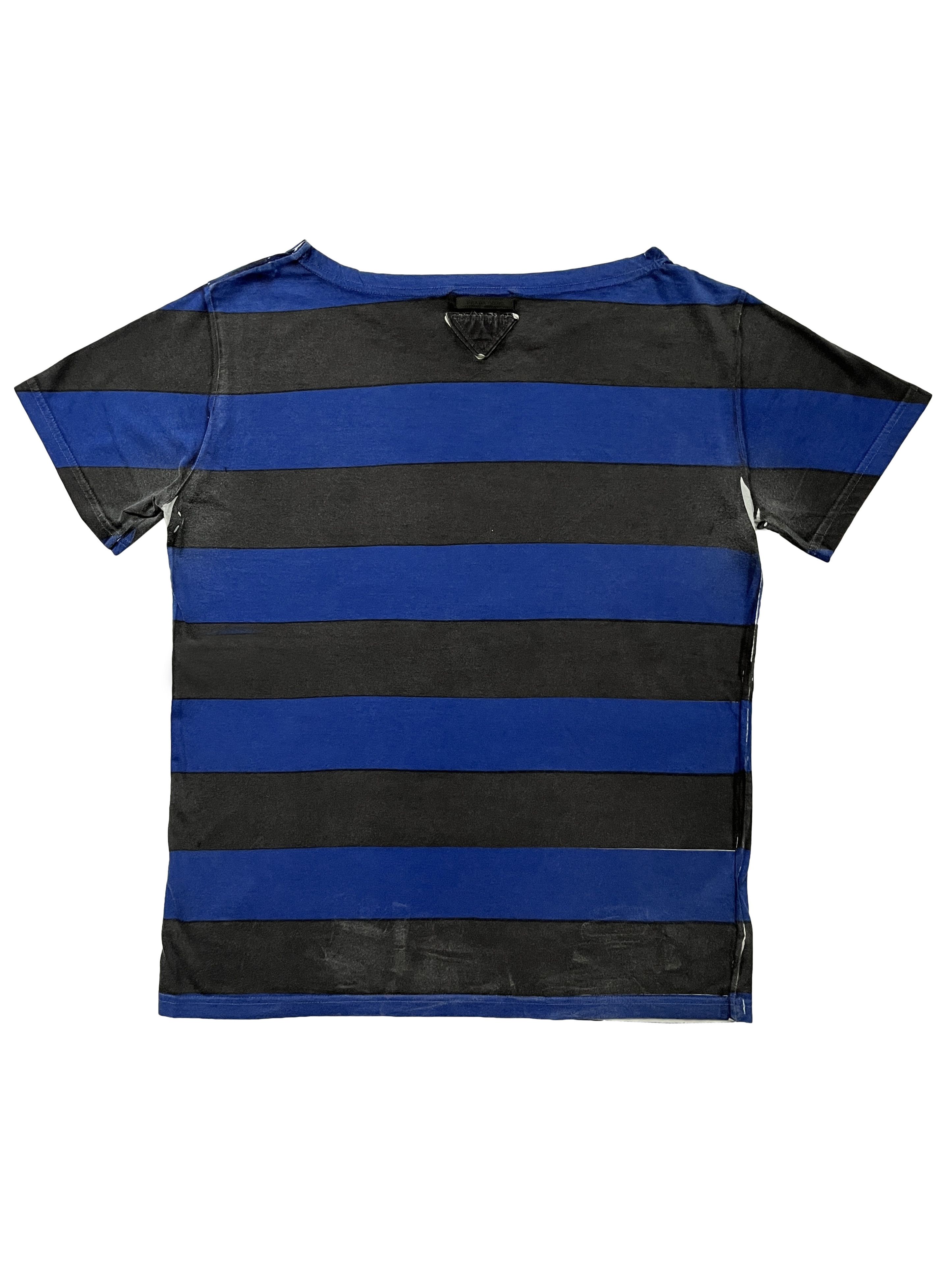 Prada ⚡️QUICK SALE⚡️2011 Prada Striped Short Sleeve T-Shirt Size US L / EU 52-54 / 3 - 2 Thumbnail