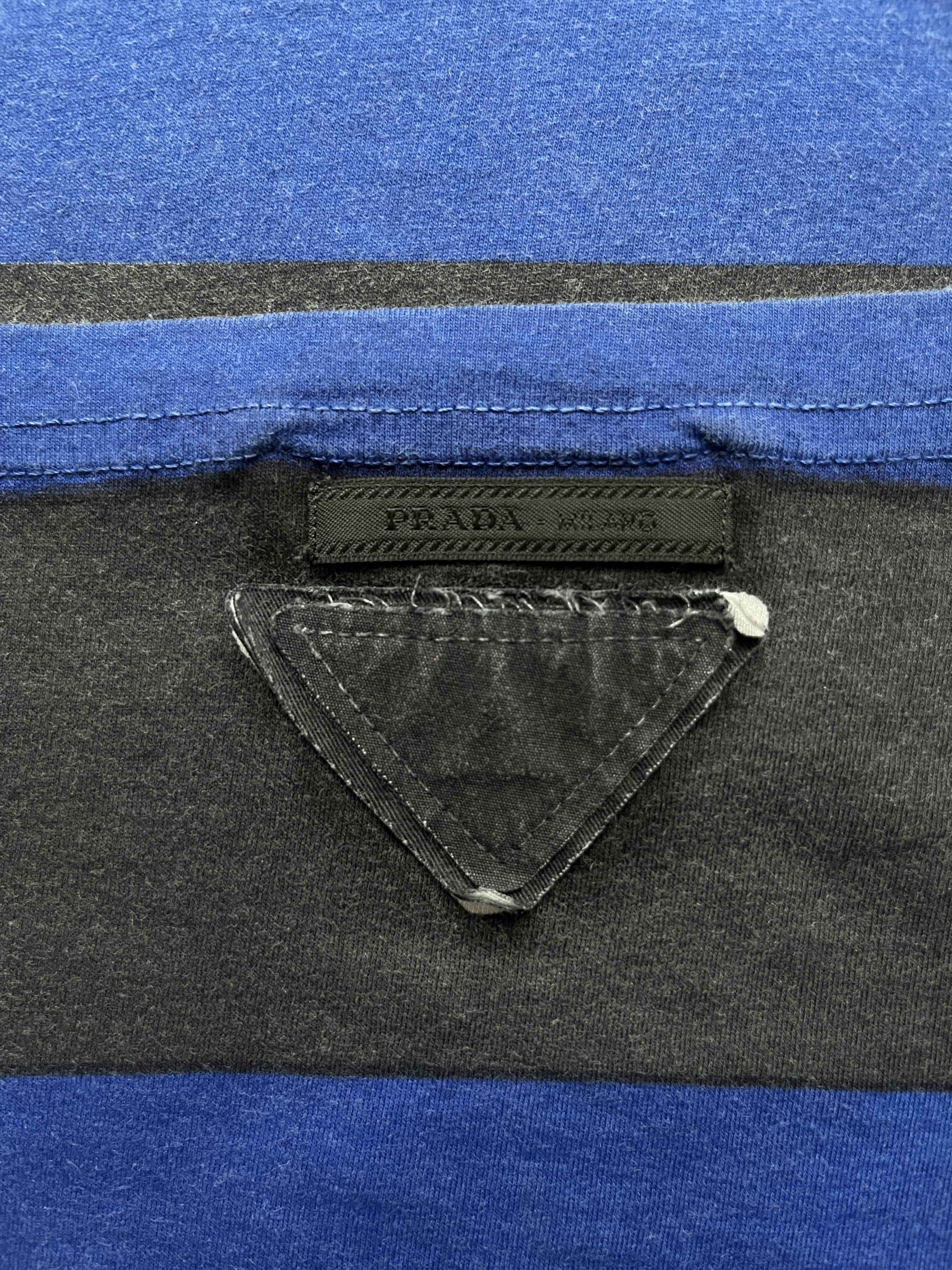 Prada ⚡️QUICK SALE⚡️2011 Prada Striped Short Sleeve T-Shirt Size US L / EU 52-54 / 3 - 3 Thumbnail