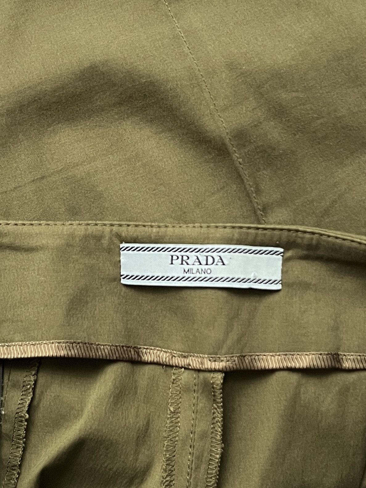 Prada ⚡️QUICK SALE⚡️2015 Prada Olive Green Cropped Capri Pants Size 28" / US 6 / IT 42 - 3 Thumbnail