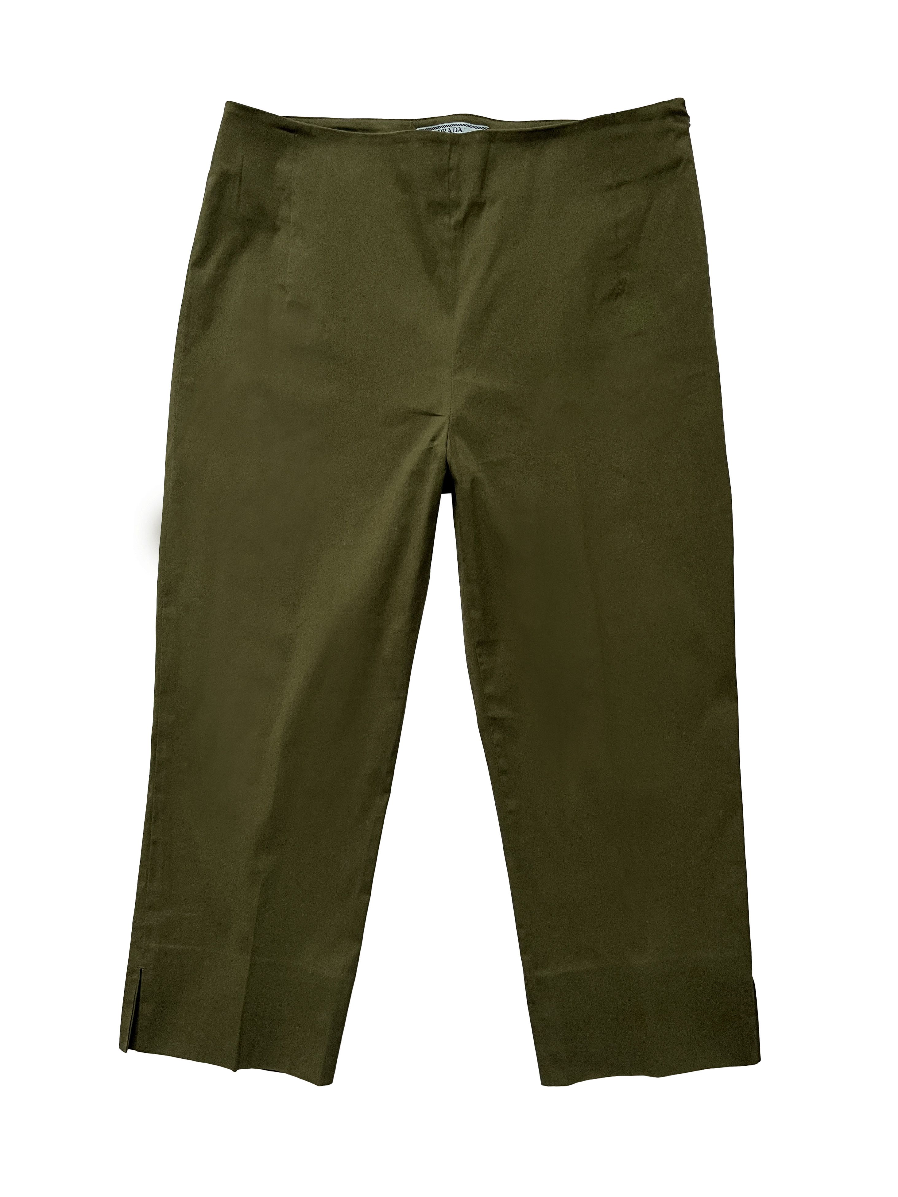 Prada ⚡️QUICK SALE⚡️2015 Prada Olive Green Cropped Capri Pants Size 28" / US 6 / IT 42 - 1 Thumbnail