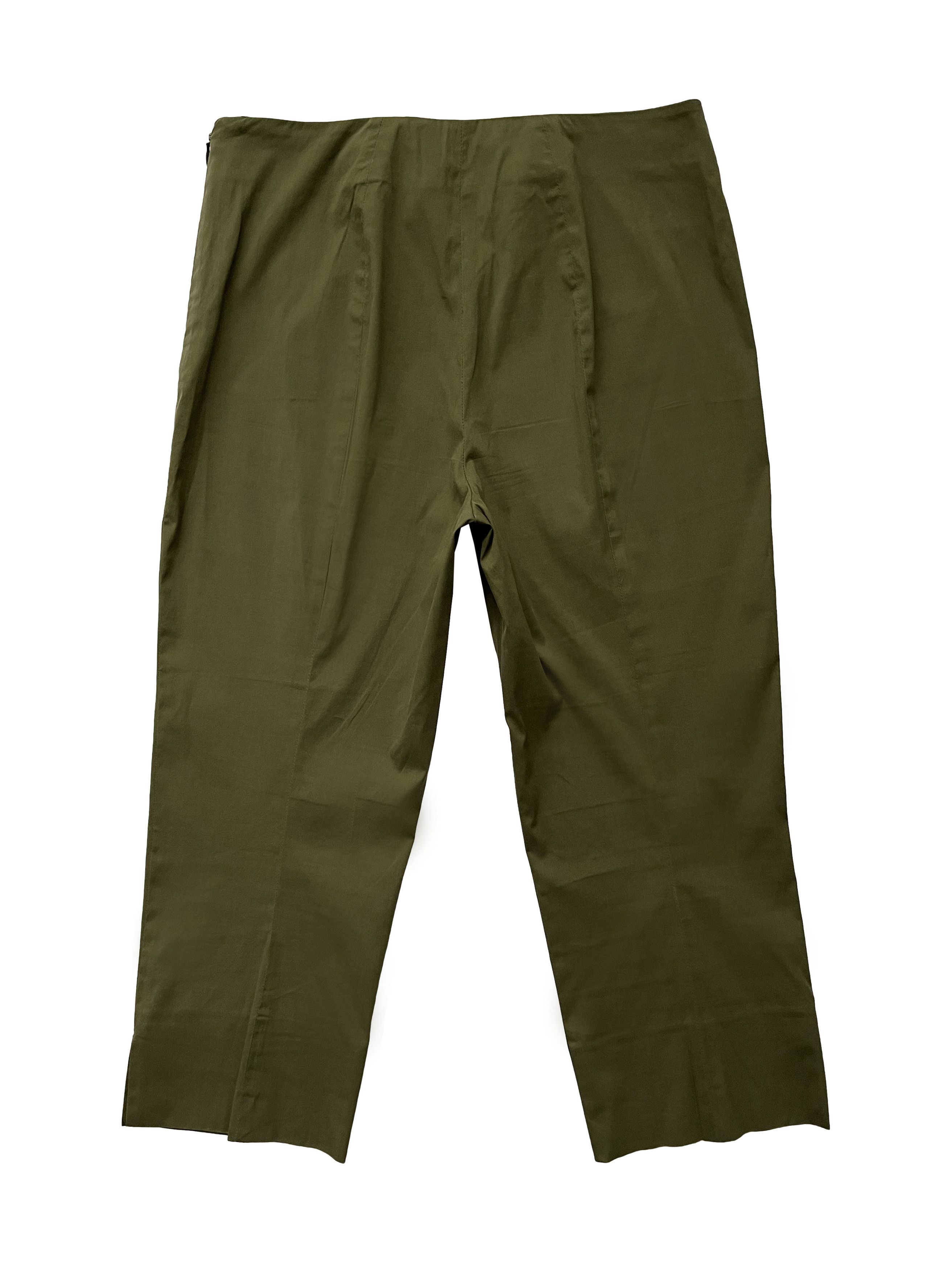 Prada ⚡️QUICK SALE⚡️2015 Prada Olive Green Cropped Capri Pants Size 28" / US 6 / IT 42 - 2 Thumbnail