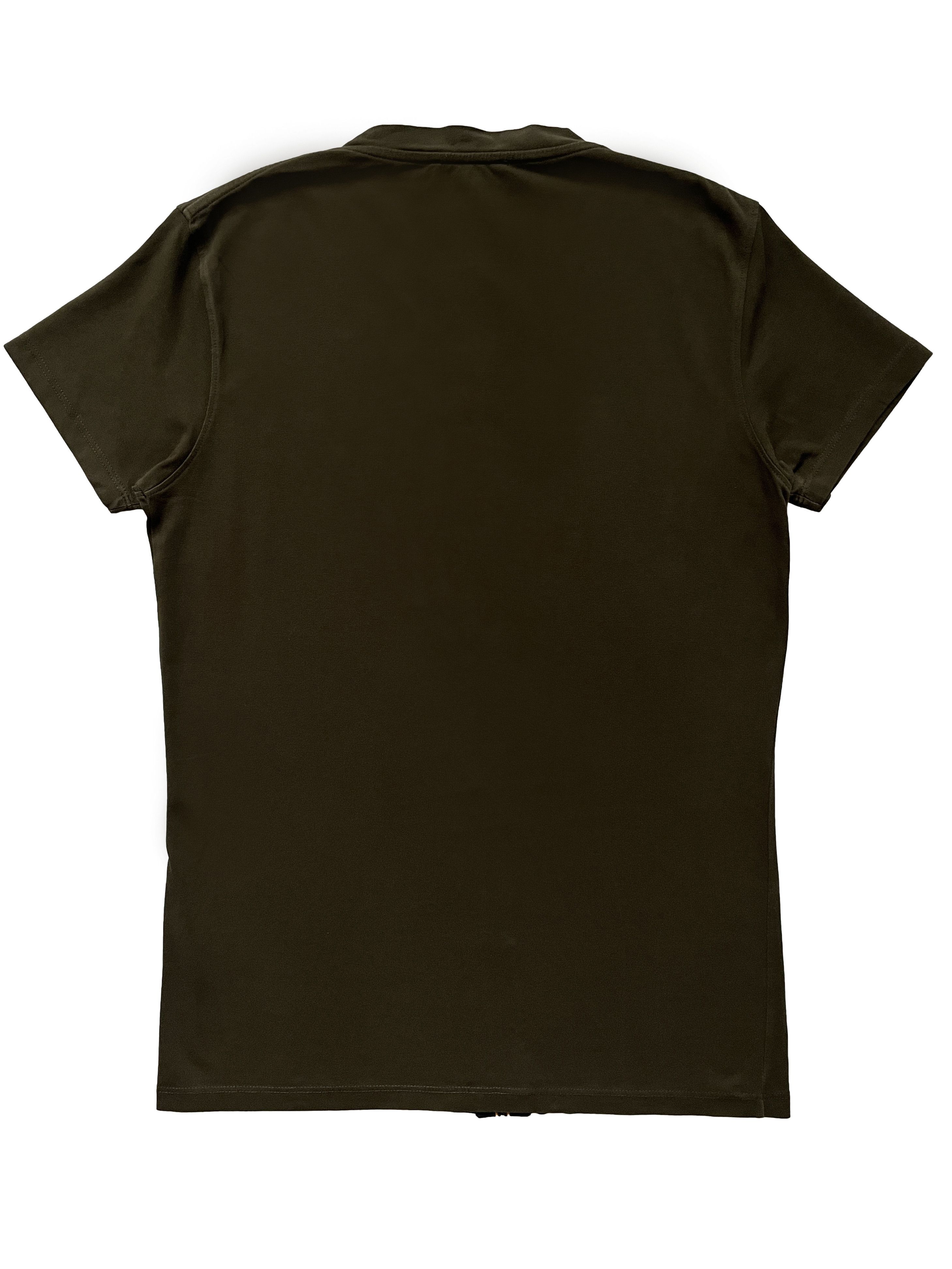 Raf Simons ⚡️QUICK SALE⚡️Raf Simons Brown V-Neck T-Shirt with Band Size US M / EU 48-50 / 2 - 2 Thumbnail
