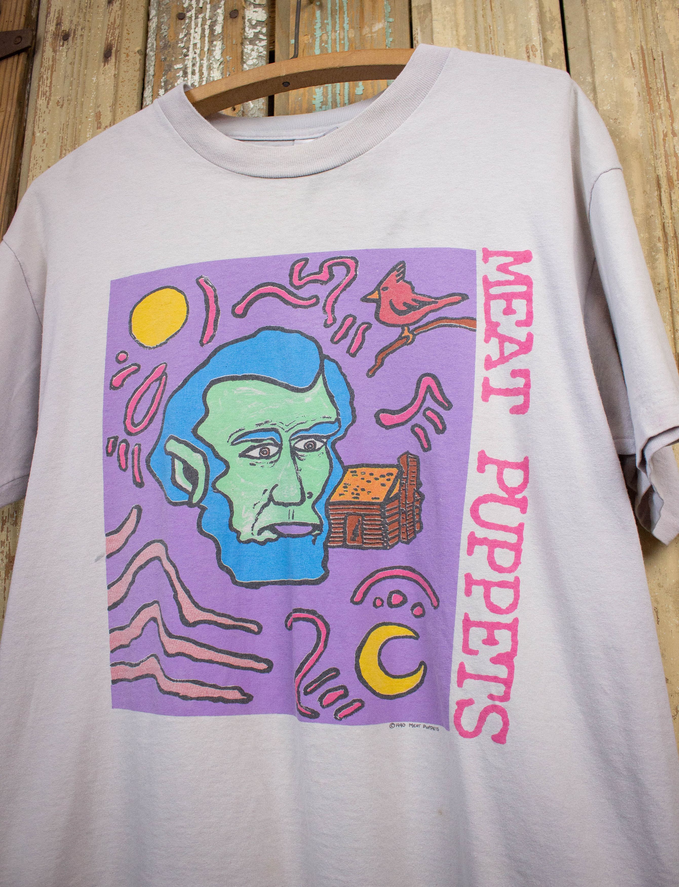 Vintage Meat Puppets Abe Lincoln Concert T Shirt 1990