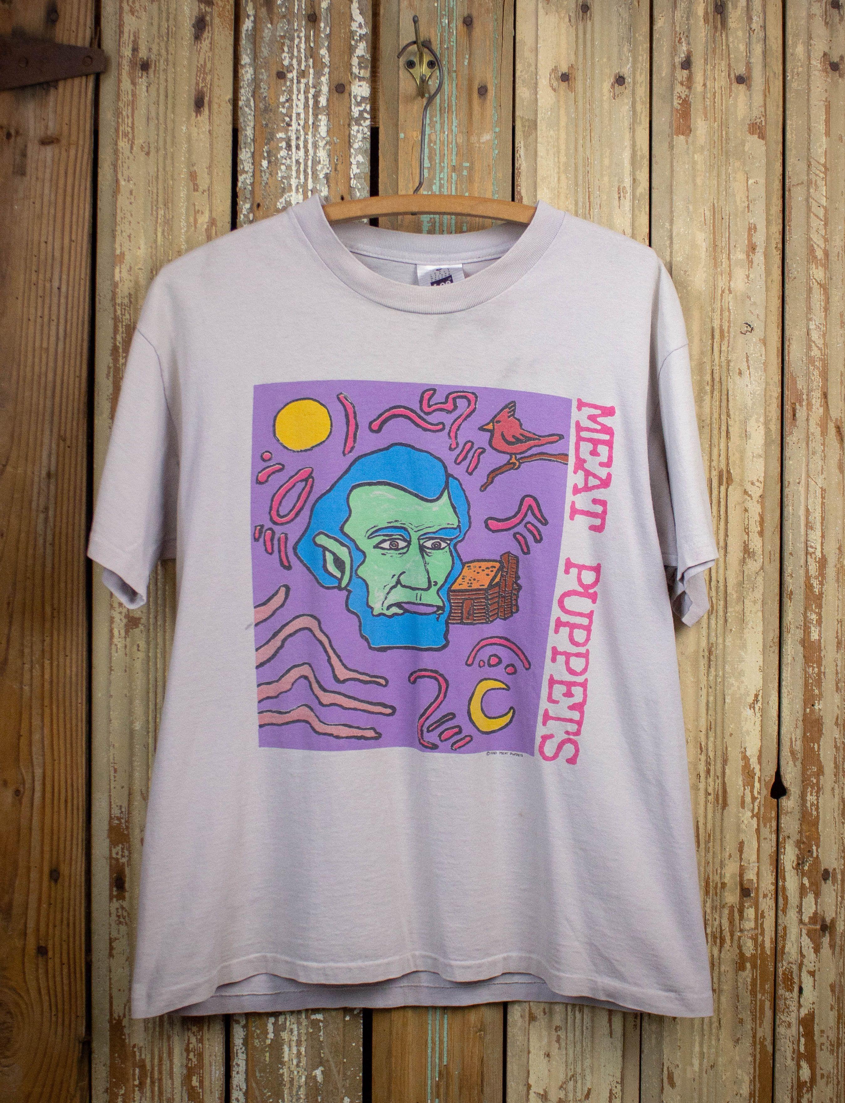 Vintage Meat Puppets Abe Lincoln Concert T Shirt 1990