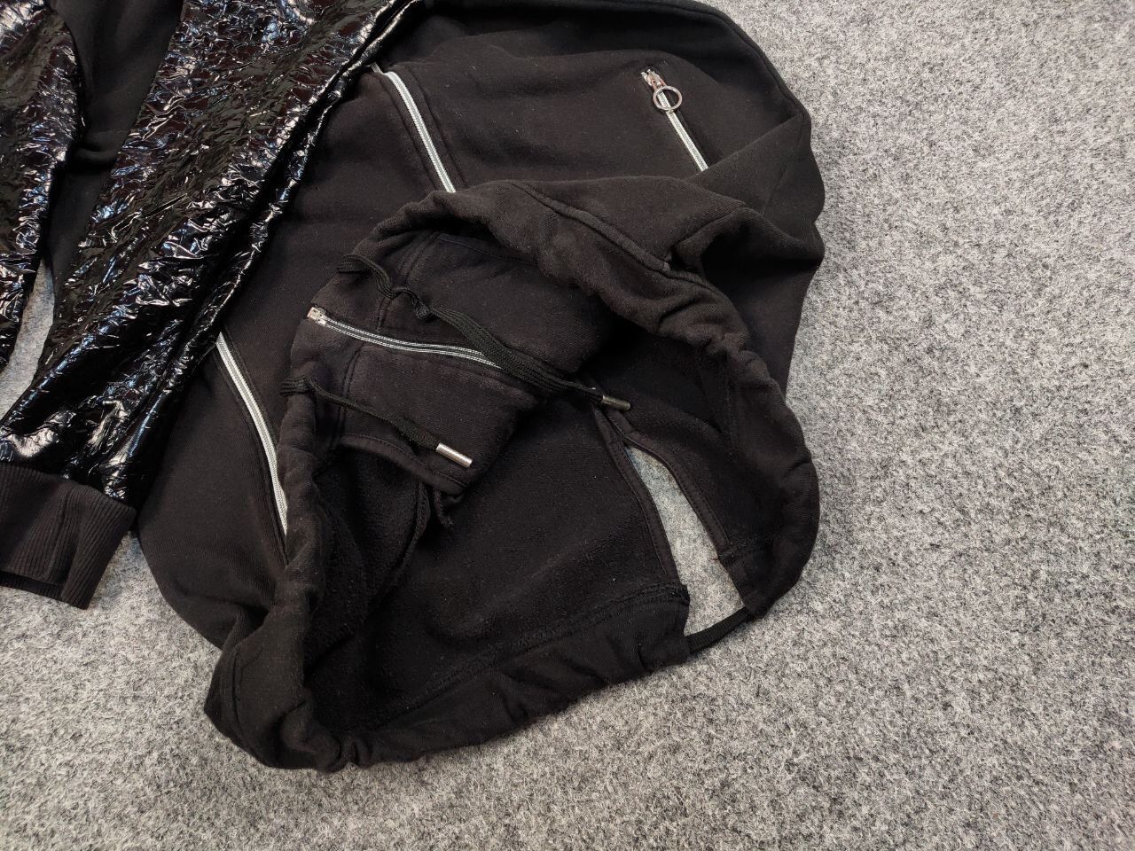 Versace Jeans Couture Versace Jeans Couture Length lacquered Black Hooded Jacket Size US M / EU 48-50 / 2 - 17 Thumbnail