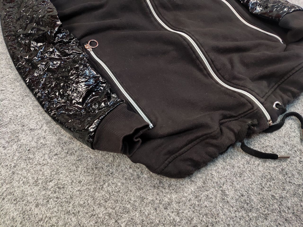 Versace Jeans Couture Versace Jeans Couture Length lacquered Black Hooded Jacket Size US M / EU 48-50 / 2 - 6 Thumbnail