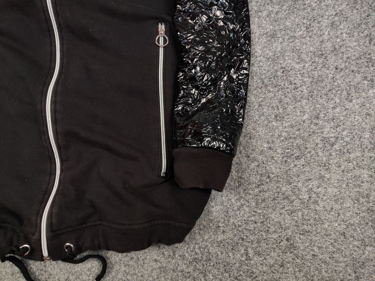 Versace Jeans Couture Versace Jeans Couture Length lacquered Black Hooded Jacket Size US M / EU 48-50 / 2 - 10 Thumbnail