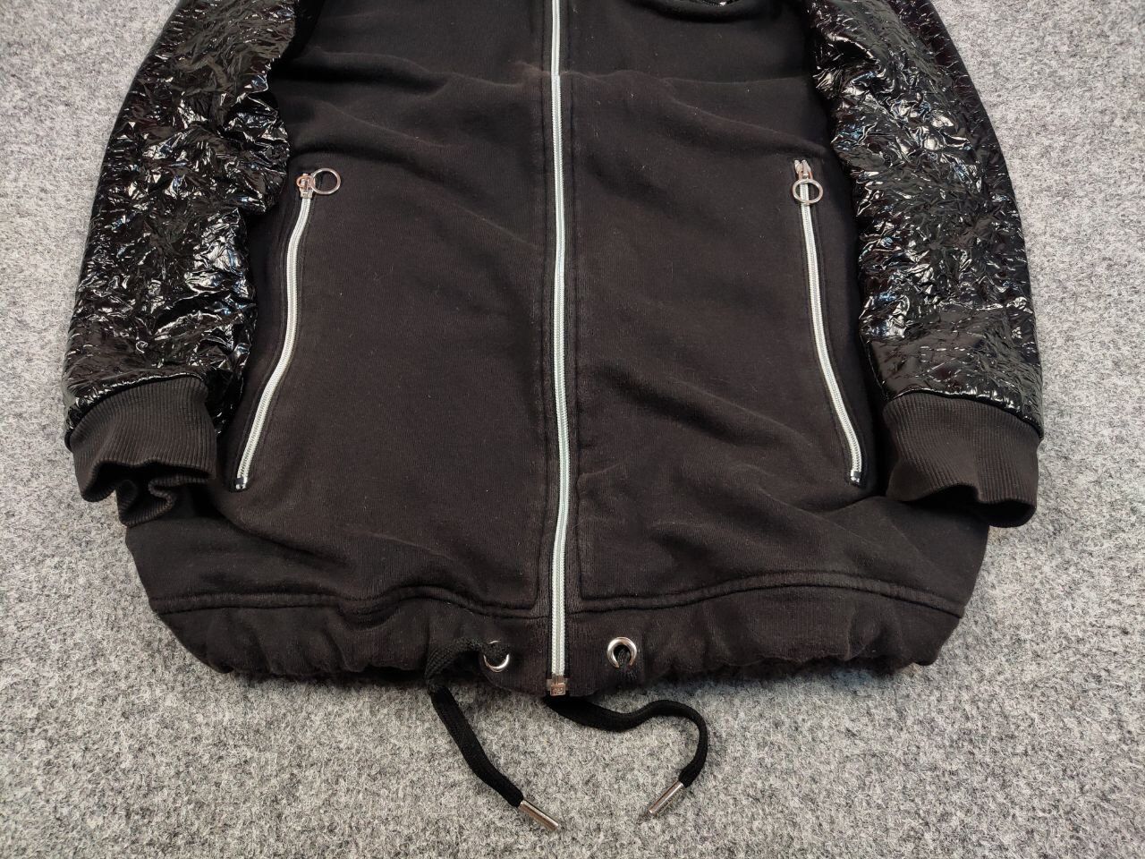 Versace Jeans Couture Versace Jeans Couture Length lacquered Black Hooded Jacket Size US M / EU 48-50 / 2 - 9 Thumbnail