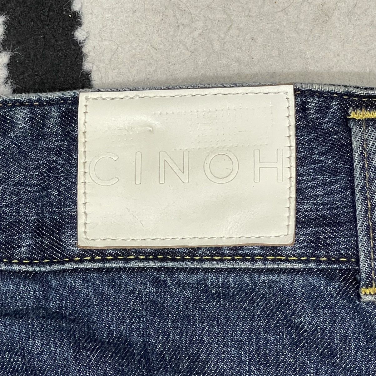 CINOH High Waist Denim Two Front Buttons Point