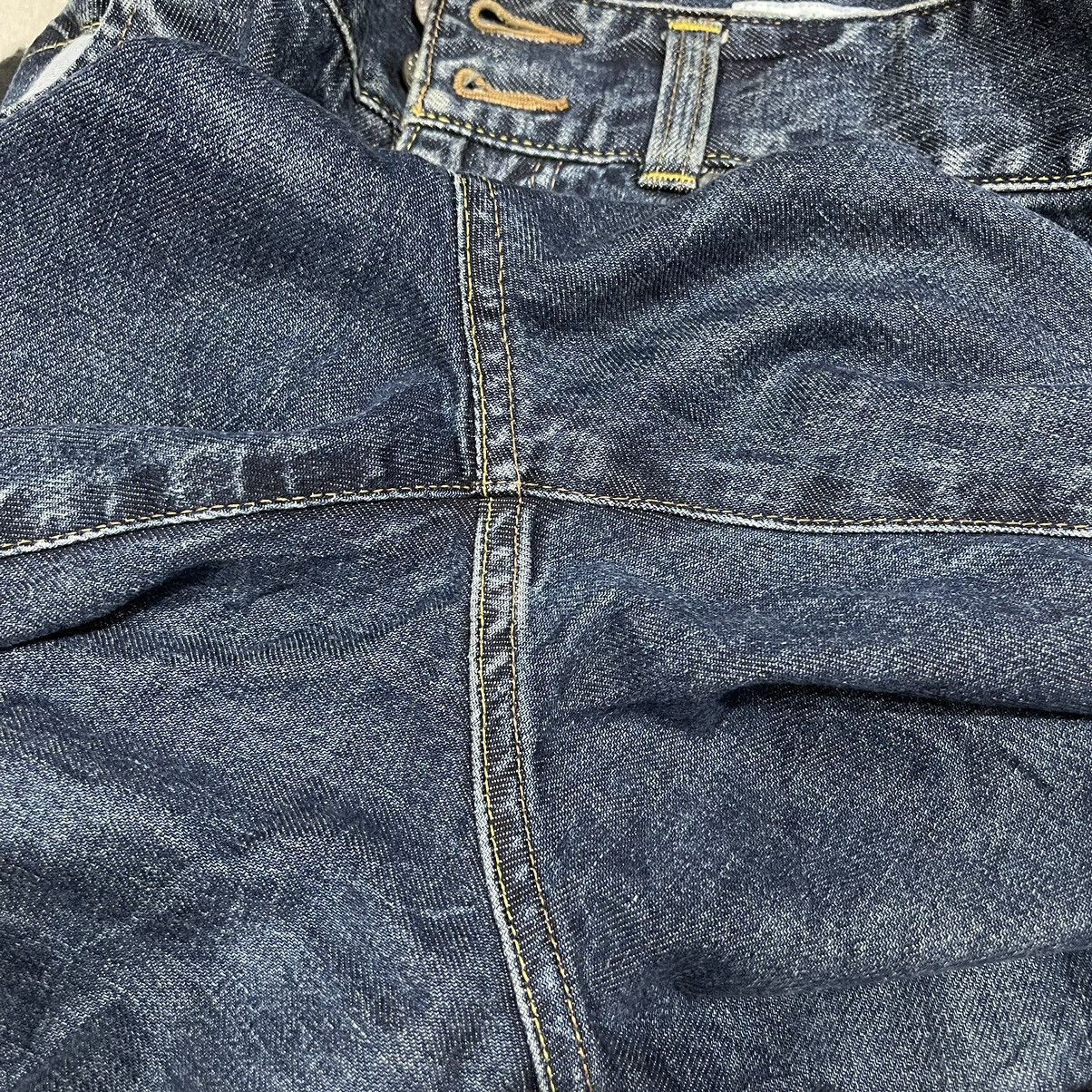 CINOH High Waist Denim Two Front Buttons Point