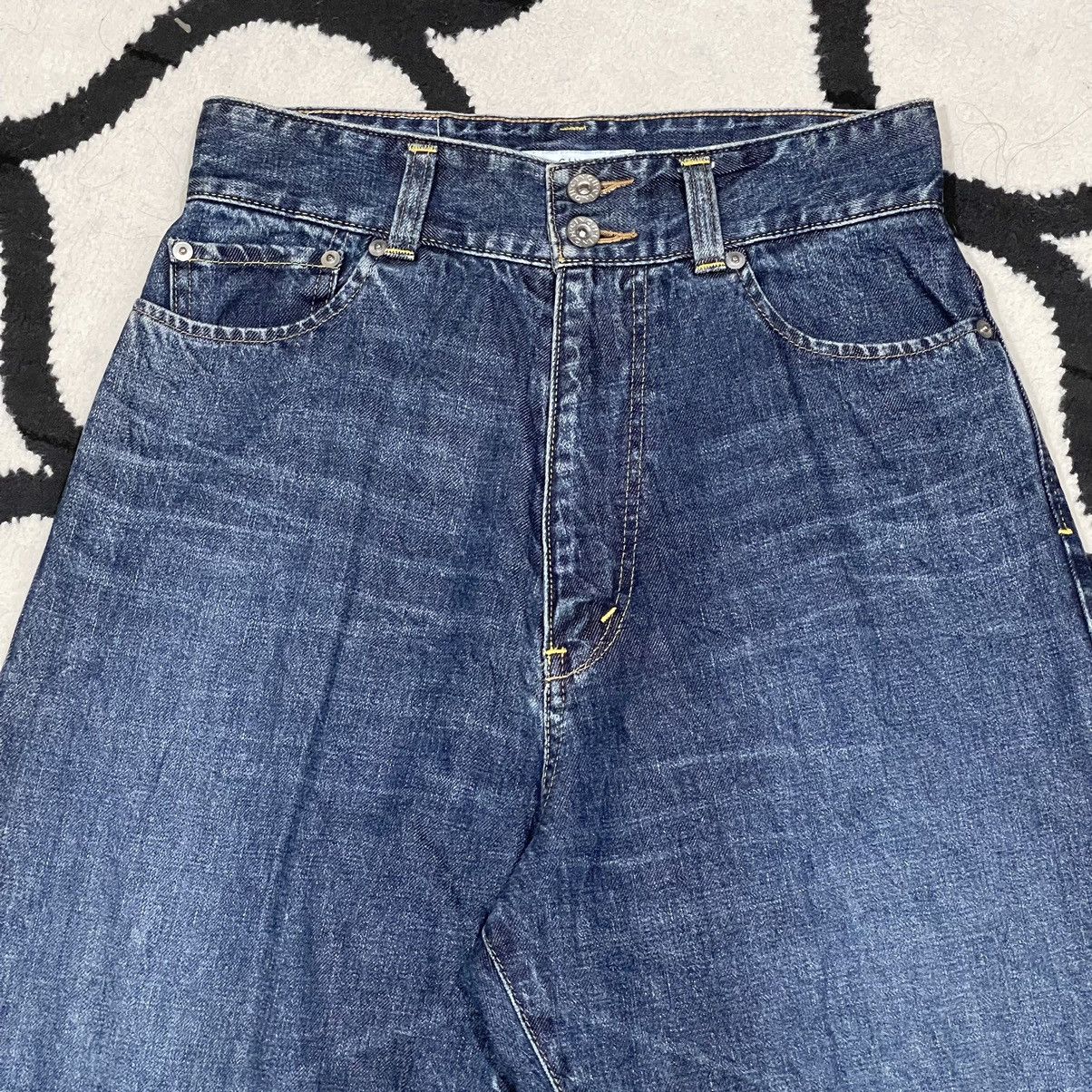 CINOH High Waist Denim Two Front Buttons Point