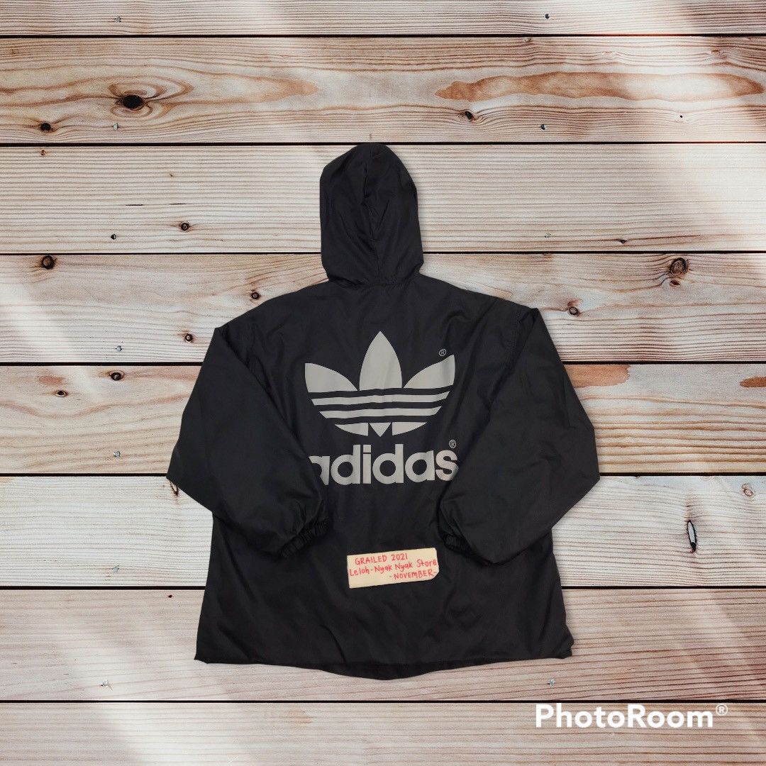 Adidas Vintage Adidas Windbreaker spellout Size US XL / EU 56 / 4 - 2 Thumbnail