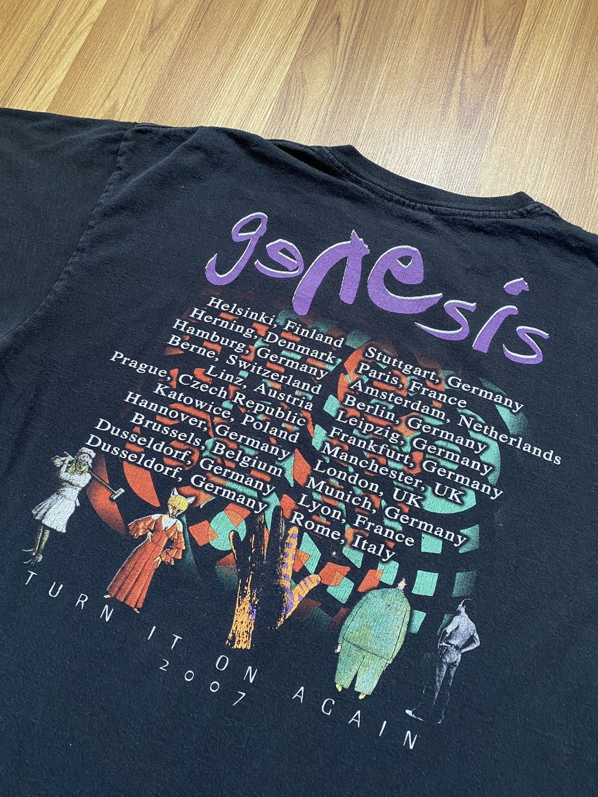 Band Tees Y2K Genesis 2007 T Shirt Tee Metallica Led Zeppelin Size US L / EU 52-54 / 3 - 5 Thumbnail