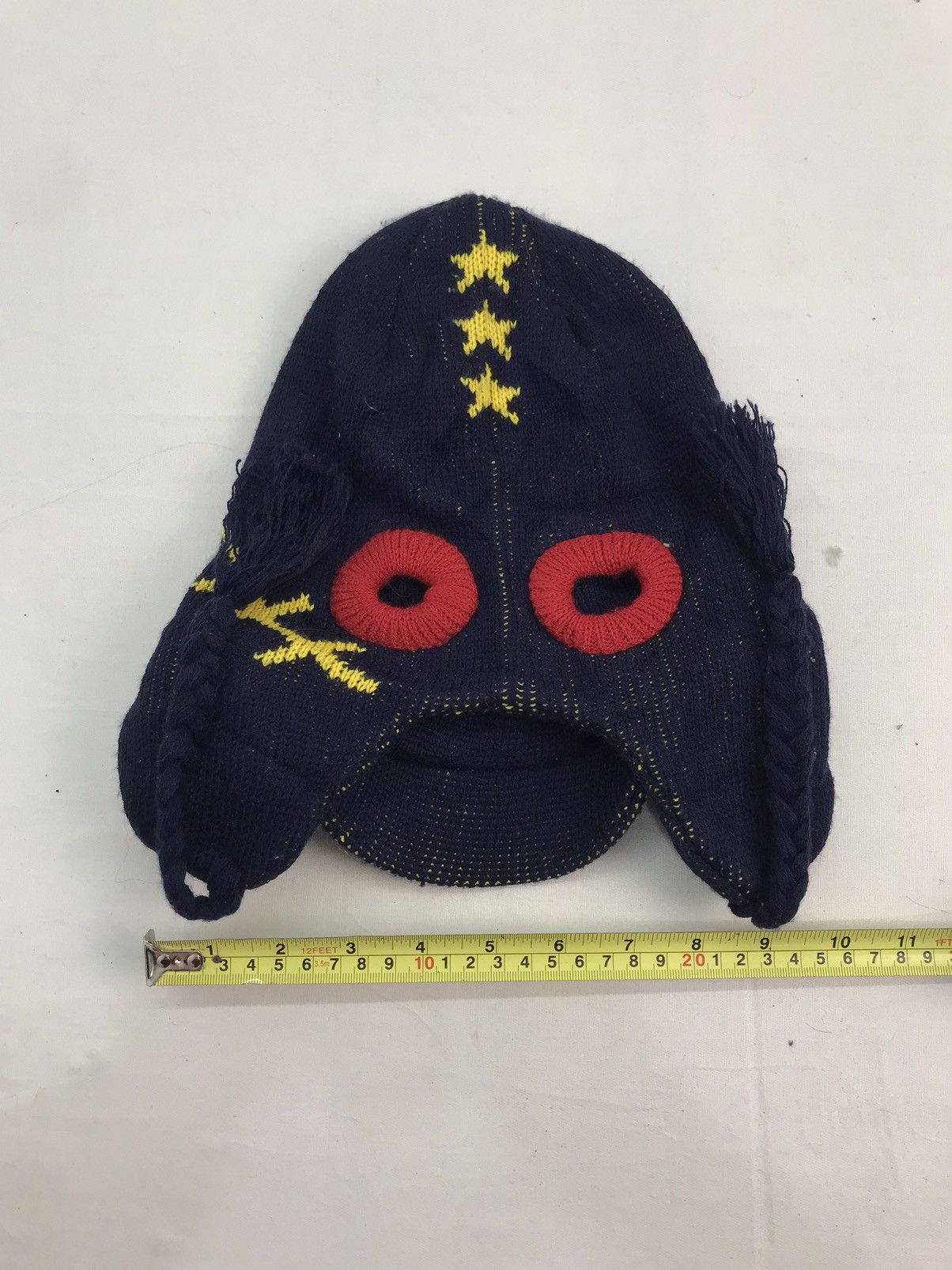 Japanese Brand Rare beani hat face mask roberry half Size ONE SIZE - 10 Thumbnail