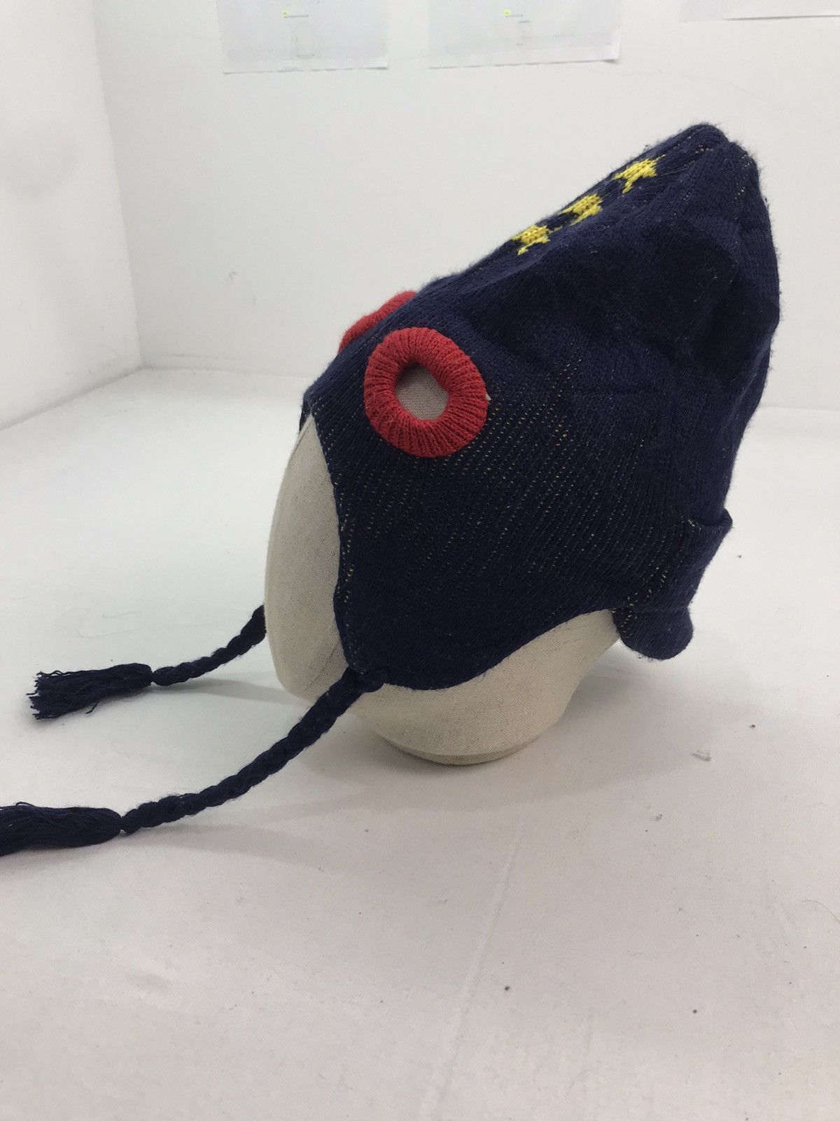 Japanese Brand Rare beani hat face mask roberry half Size ONE SIZE - 5 Thumbnail