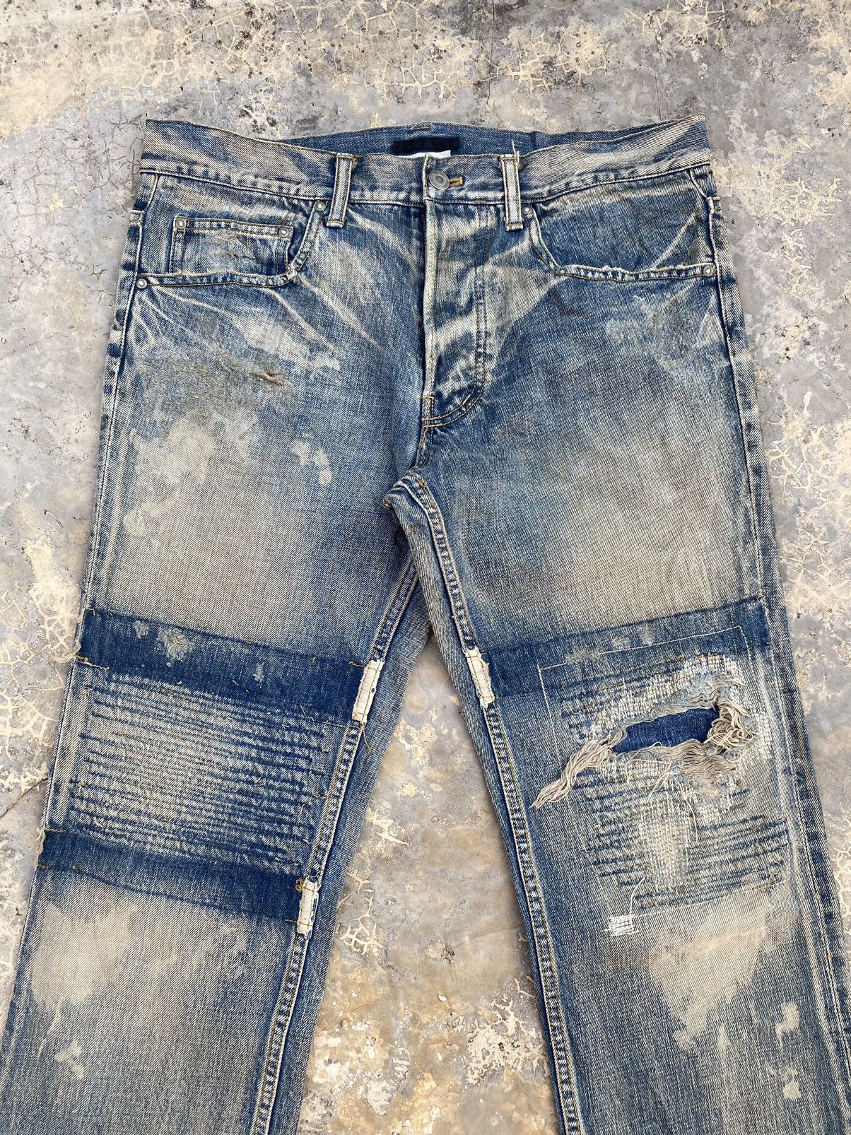 Iroquois Japan Vintage Iroquois Japan Thrashed Distressed Pant Size US 31 - 2 Thumbnail