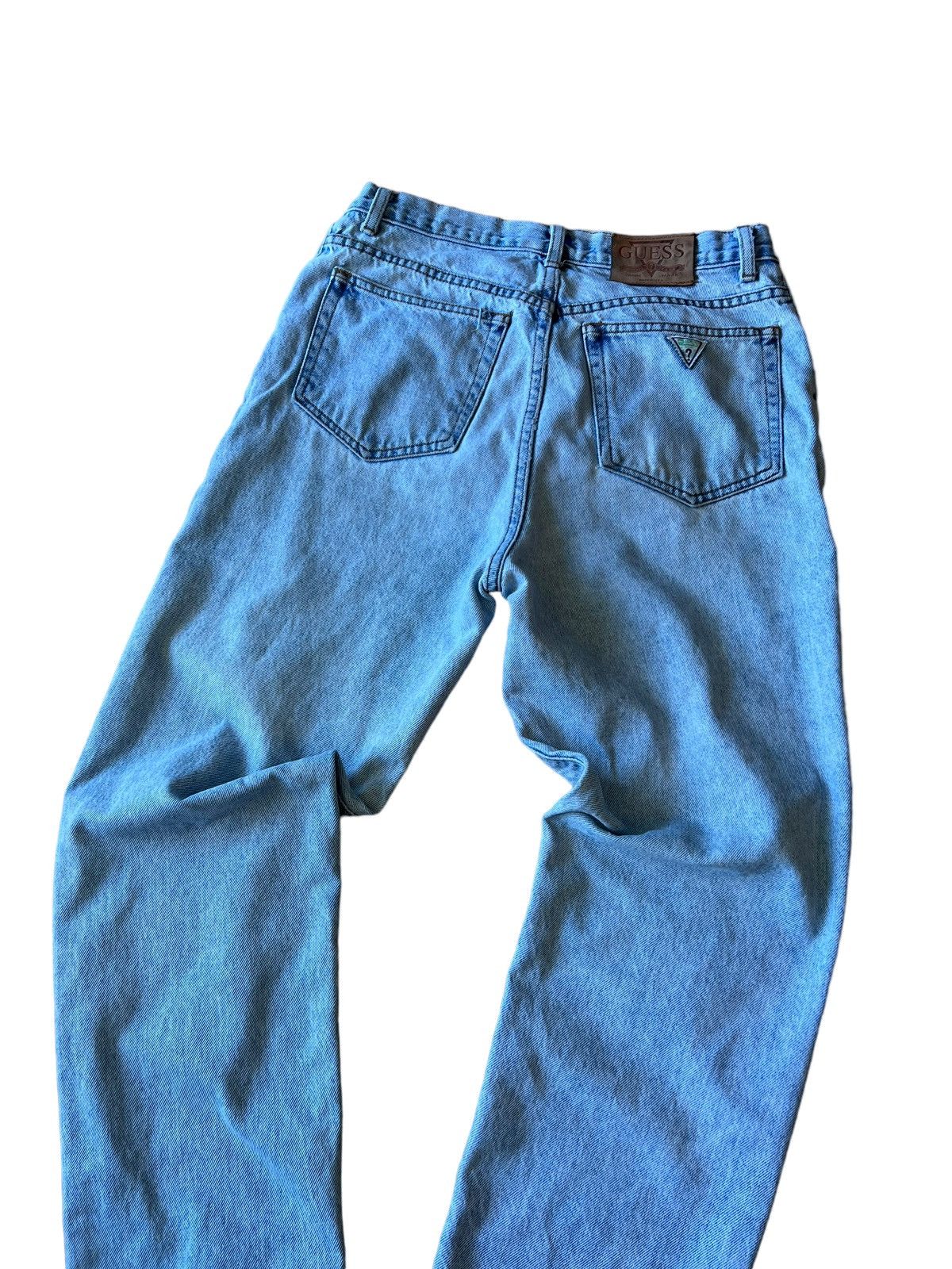 Vintage Vintage 90s Guess Jeans Denim Made In USA Faded light wash Size US 31 - 5 Thumbnail