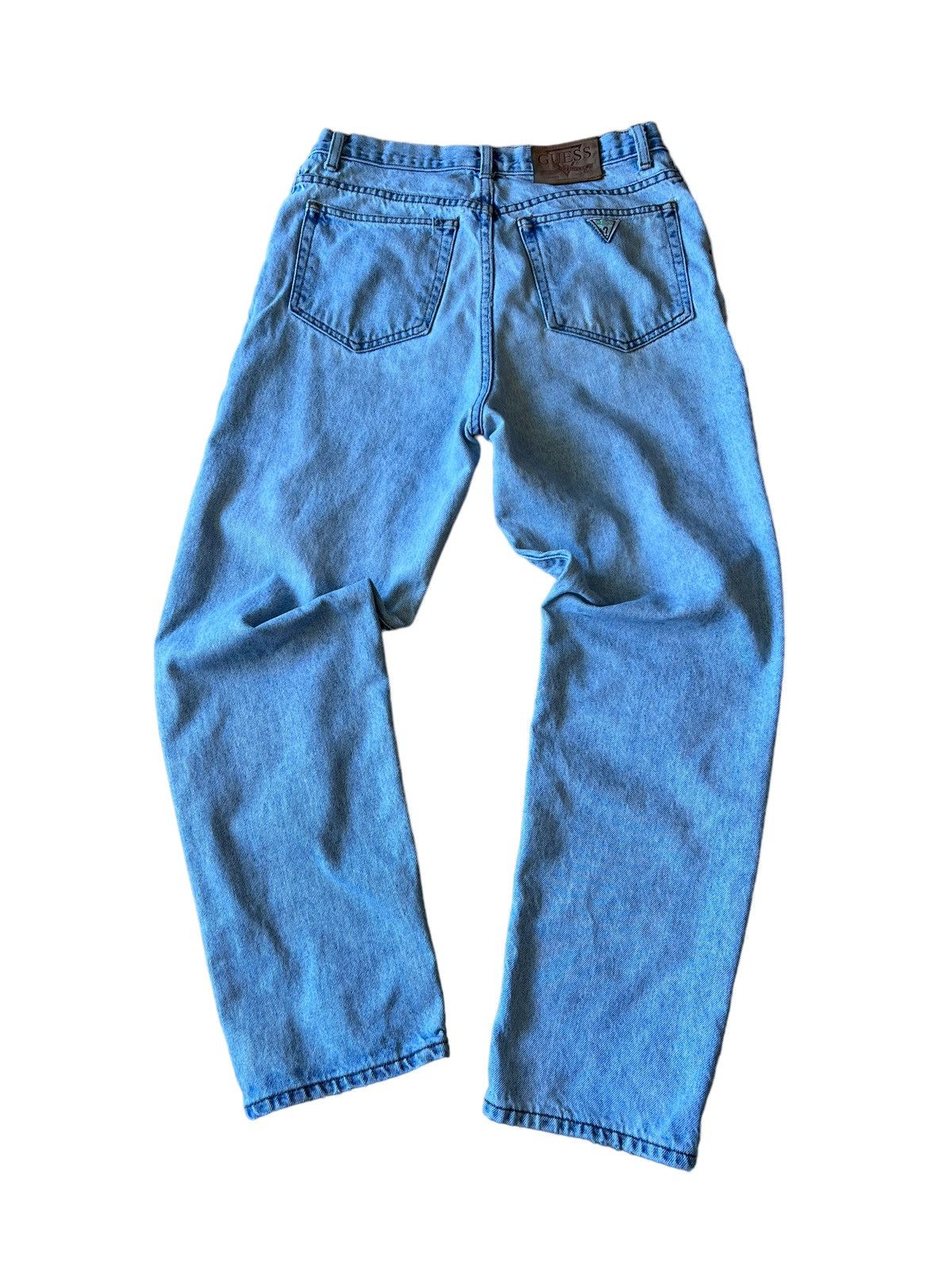 Vintage Vintage 90s Guess Jeans Denim Made In USA Faded light wash Size US 31 - 1 Thumbnail
