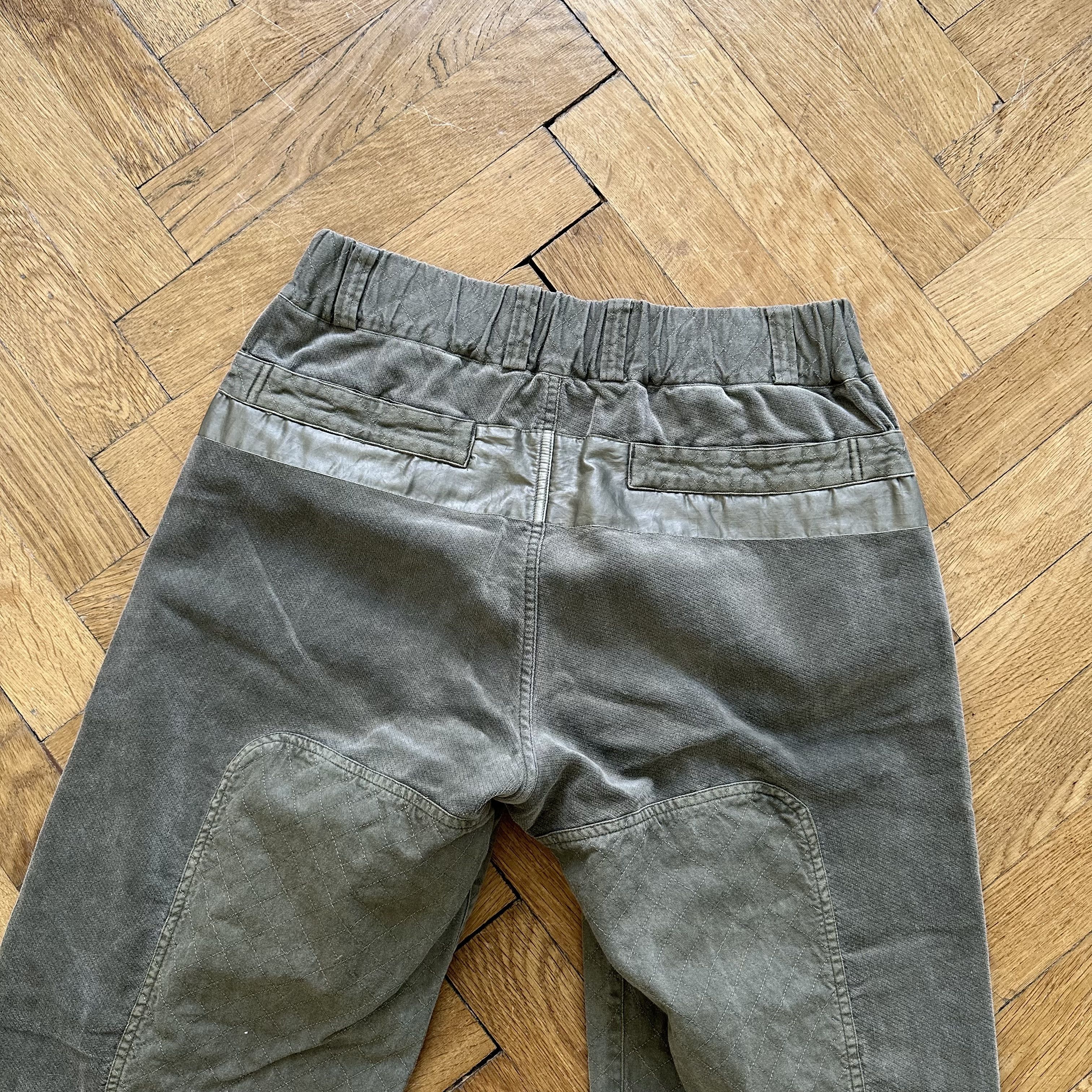Issey Miyake Washed Green Paneled Pants Size US 33 - 7 Thumbnail
