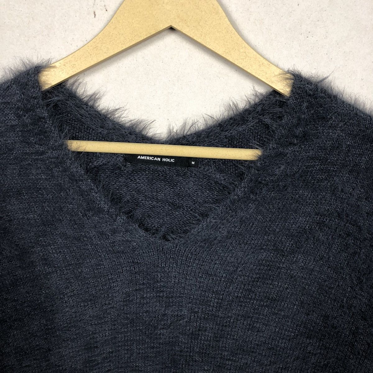 Aran Isles Knitwear × Japanese Brand Mohair American Holic Sweatshirt Knit Size US M / EU 48-50 / 2 - 7 Thumbnail