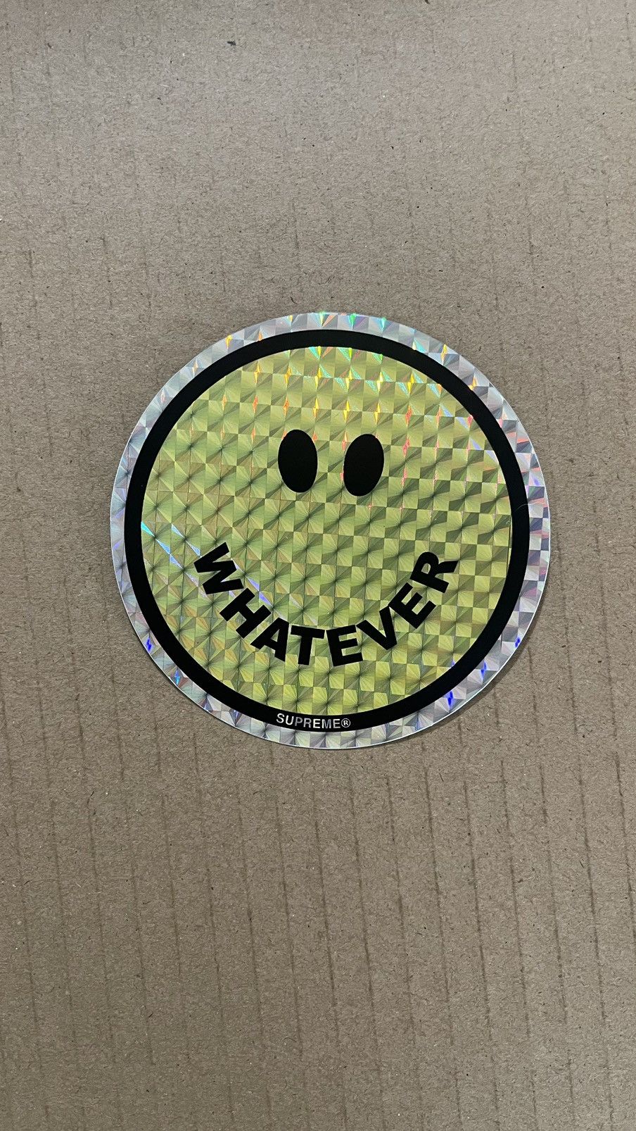 Supreme Supreme whatever face sticker | Grailed