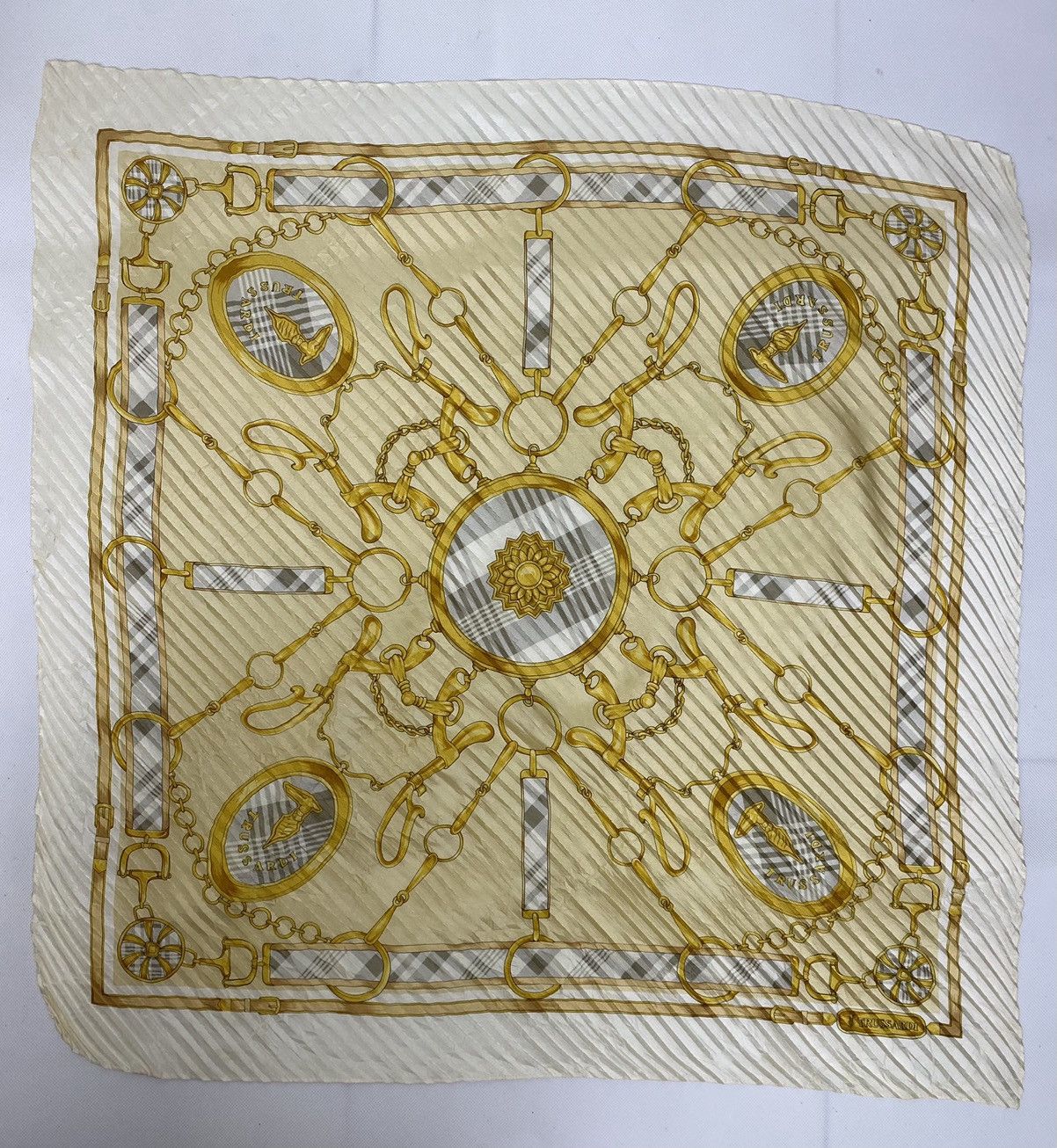 Trussardi TRUSSARDI HANDKERCHIEF BANDANA SCARF Size ONE SIZE - 4 Thumbnail