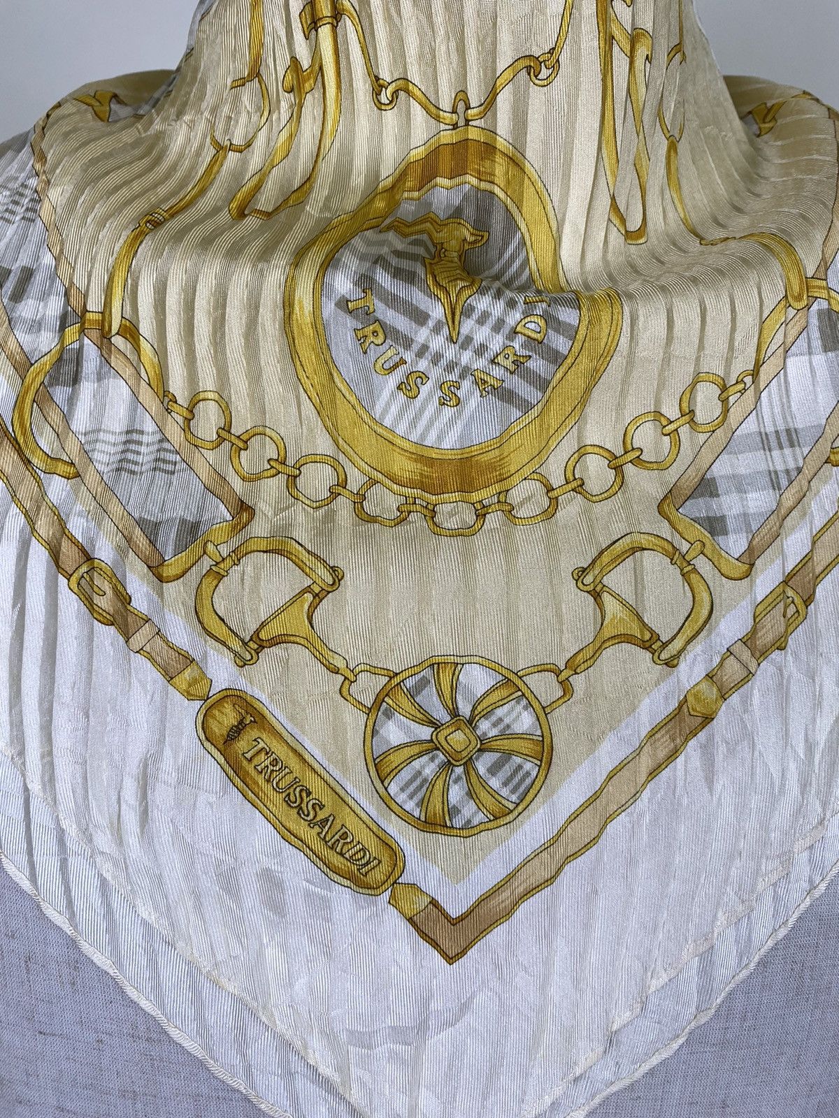 Trussardi TRUSSARDI HANDKERCHIEF BANDANA SCARF Size ONE SIZE - 2 Thumbnail