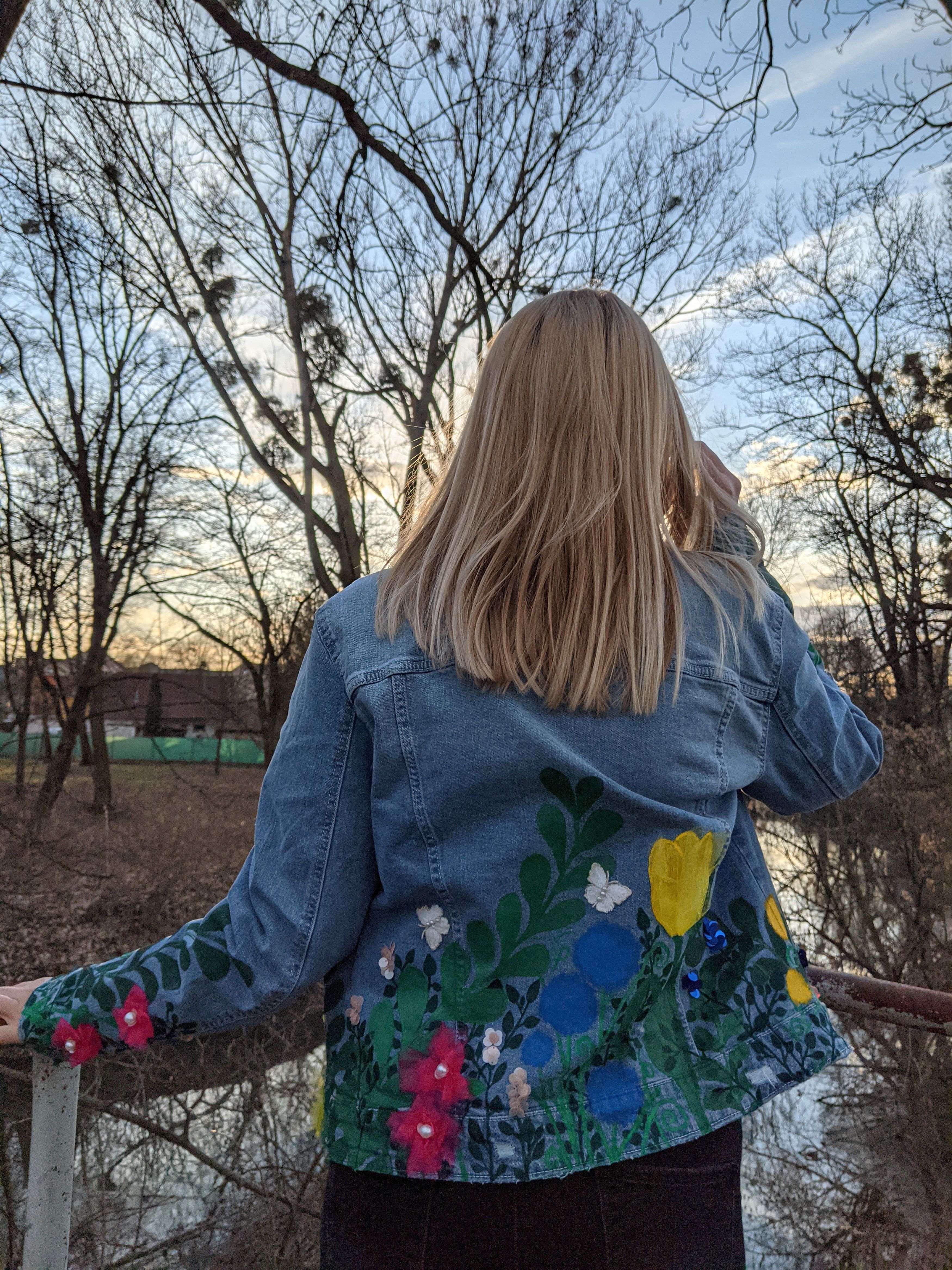 Handmade Handmade jacket 'Flower jungle' (available in all sizes) Size S / US 4 / IT 40 - 5 Thumbnail