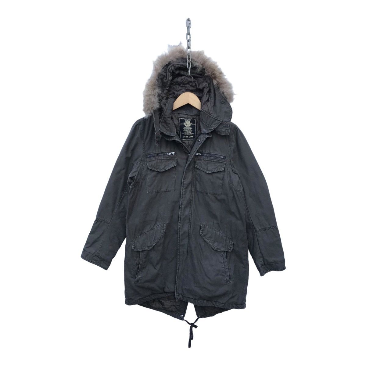 Japanese Brand 291295 Labo Fishtail Parka Fur Hoodie Jacket Size US S / EU 44-46 / 1 - 1 Thumbnail
