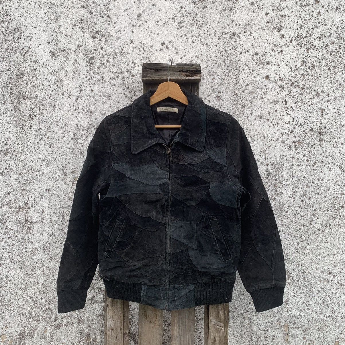 Japanese Brand Japanese Vintage Zip Ups Leather Suede VERY RARE Jacket Size US S / EU 44-46 / 1 - 1 Thumbnail