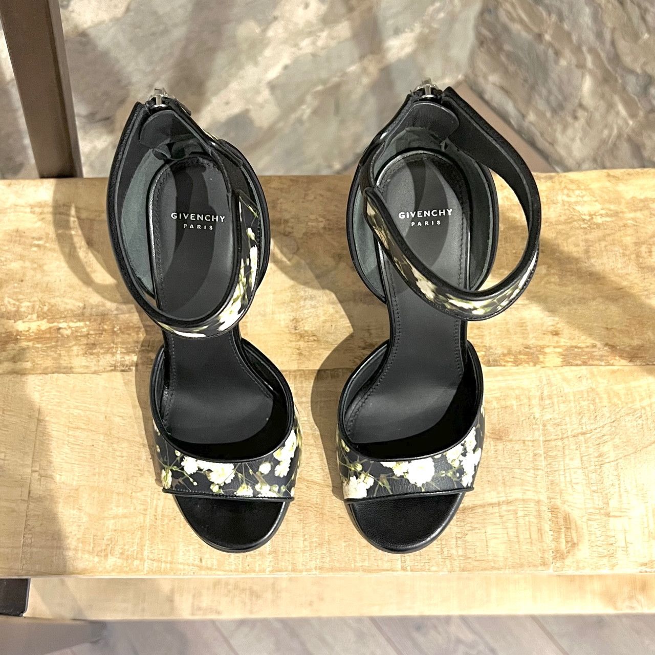 Givenchy Givenchy Floral Baby's Breath Print Heeled Sandals Size US 5 / IT 35 - 5 Thumbnail
