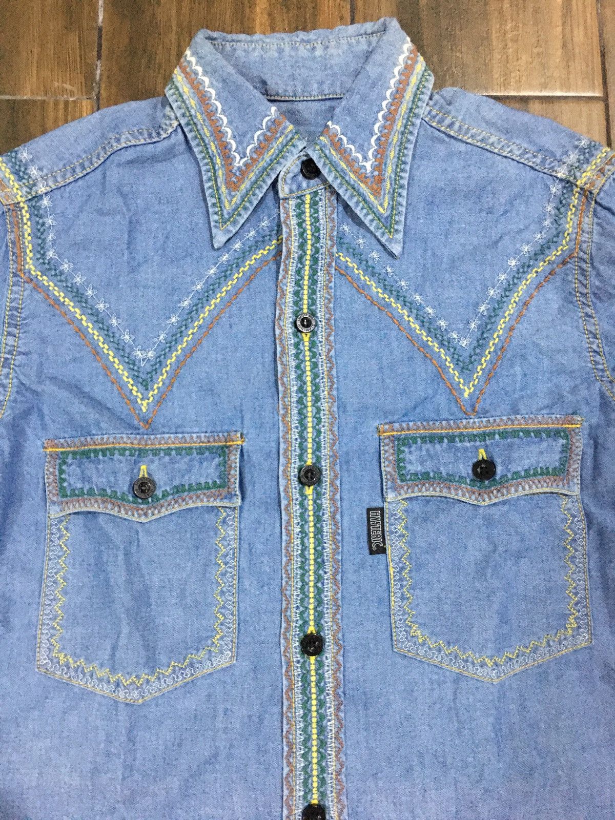 Hysteric Glamour Hysteric Glamour Chambray Double Pocket Shirt Size US S / EU 44-46 / 1 - 2 Thumbnail