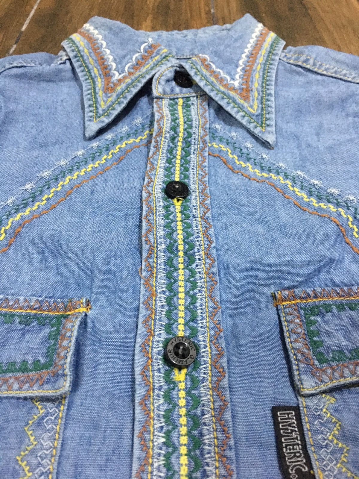 Hysteric Glamour Hysteric Glamour Chambray Double Pocket Shirt Size US S / EU 44-46 / 1 - 5 Thumbnail