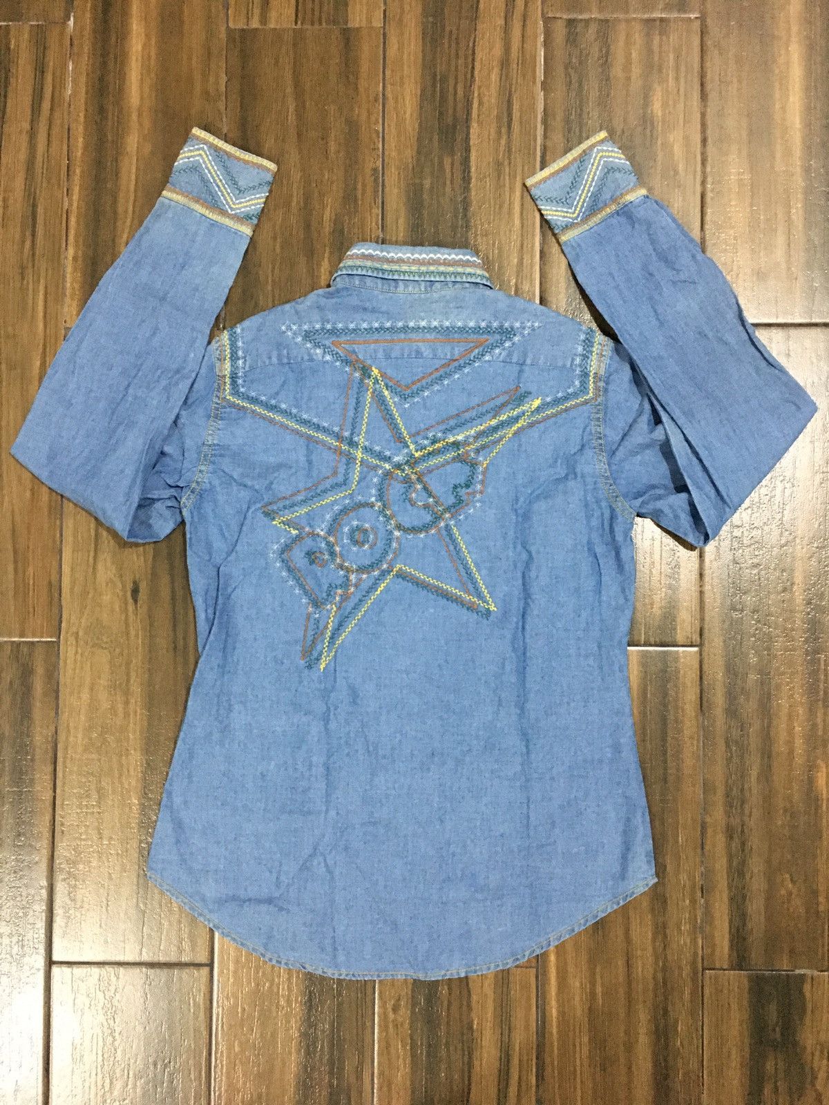 Hysteric Glamour Hysteric Glamour Chambray Double Pocket Shirt Size US S / EU 44-46 / 1 - 3 Thumbnail