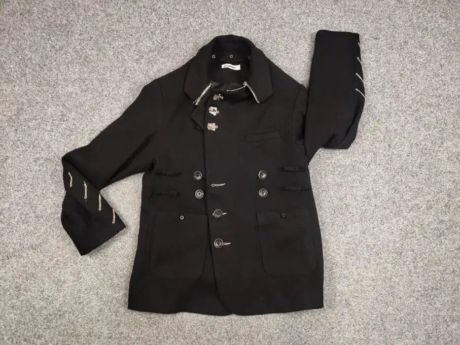 Japanese Brand Holonomic Designer Japanese Black Womens Jacket Size S / US 4 / IT 40 - 7 Thumbnail