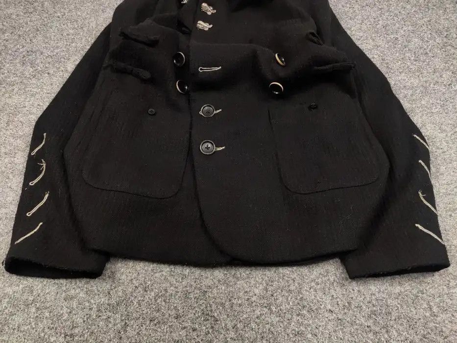 Japanese Brand Holonomic Designer Japanese Black Womens Jacket Size S / US 4 / IT 40 - 4 Thumbnail
