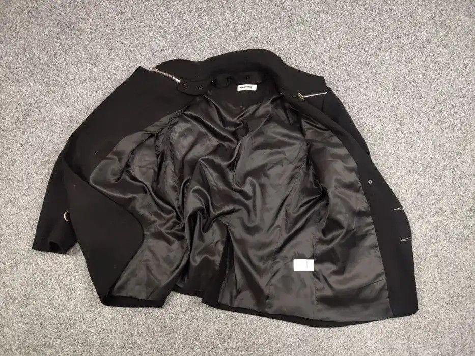 Japanese Brand Holonomic Designer Japanese Black Womens Jacket Size S / US 4 / IT 40 - 8 Thumbnail