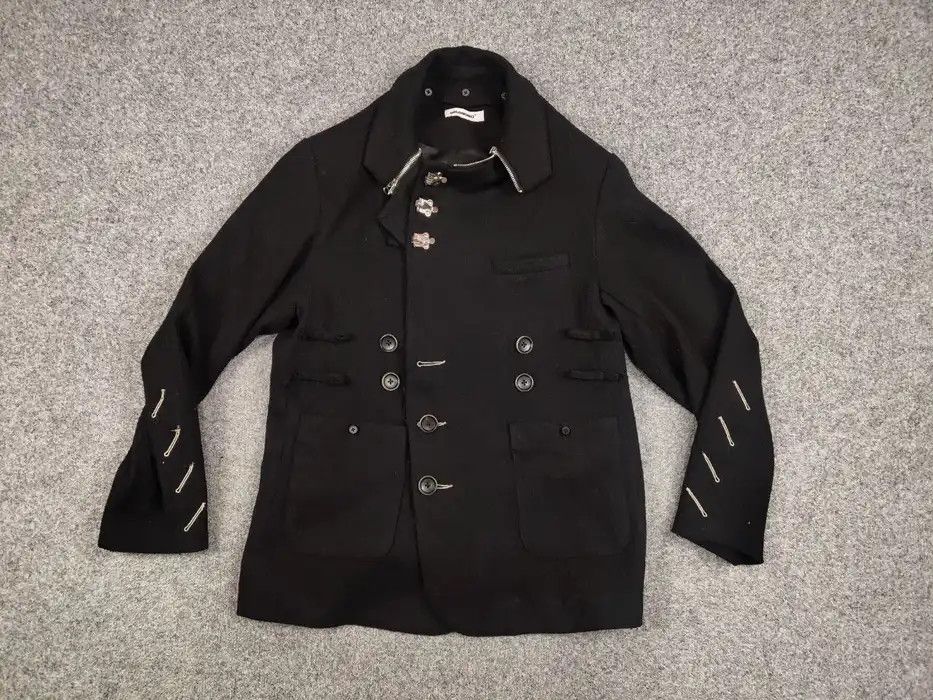 Japanese Brand Holonomic Designer Japanese Black Womens Jacket Size S / US 4 / IT 40 - 5 Thumbnail
