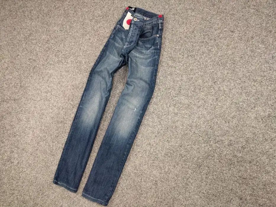 Moschino Love Moschino Italy Designer Japan Logo Faded Denim Jeans Size US 34 / EU 50 - 2 Thumbnail