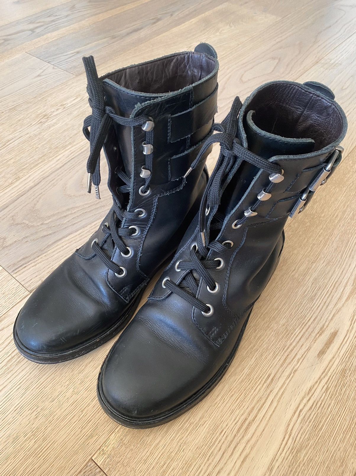 image of Raf Simons A/w 2006 Combat Boots Size 42 in Black, Men's
