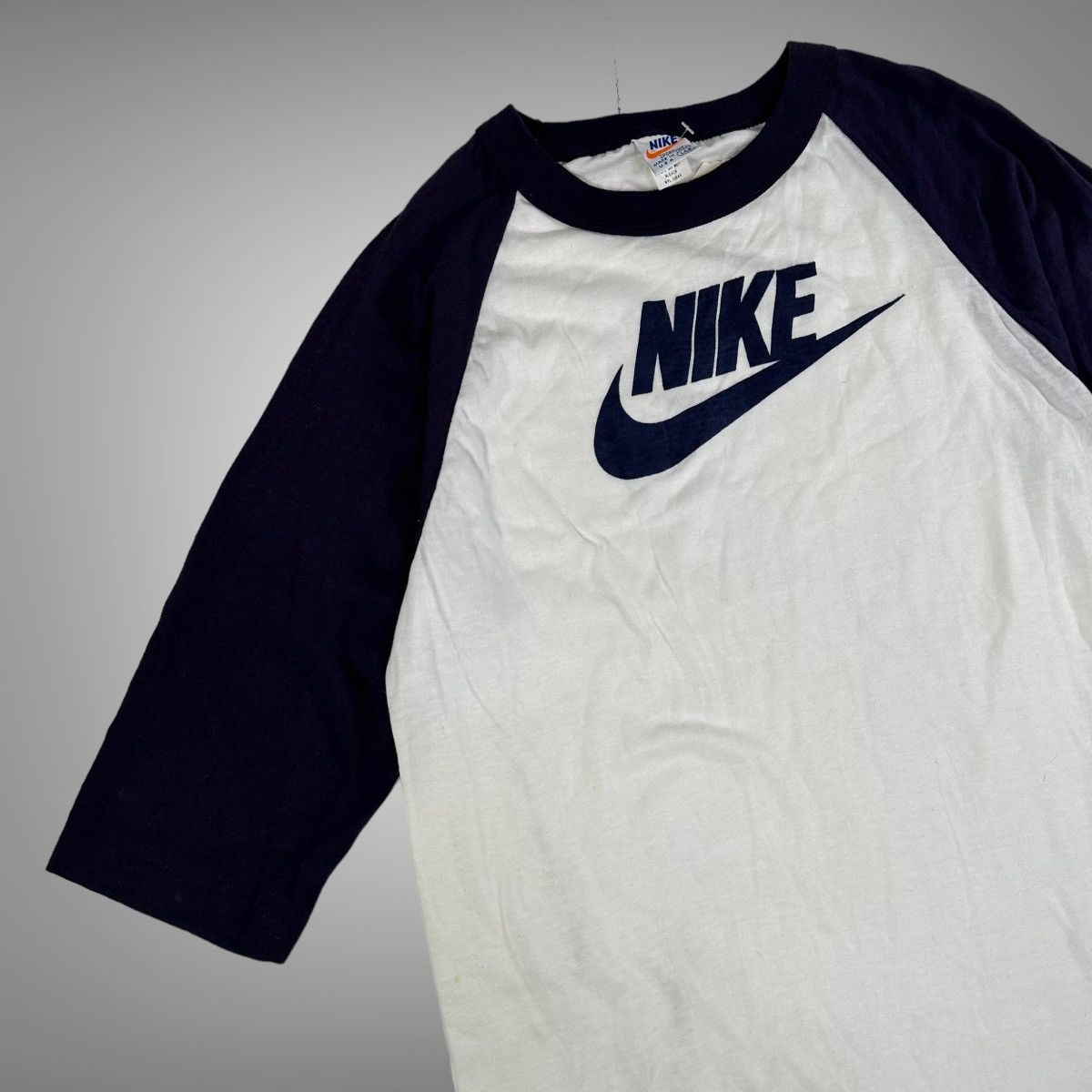 Vintage 1970s nike quarter sleeve shirt