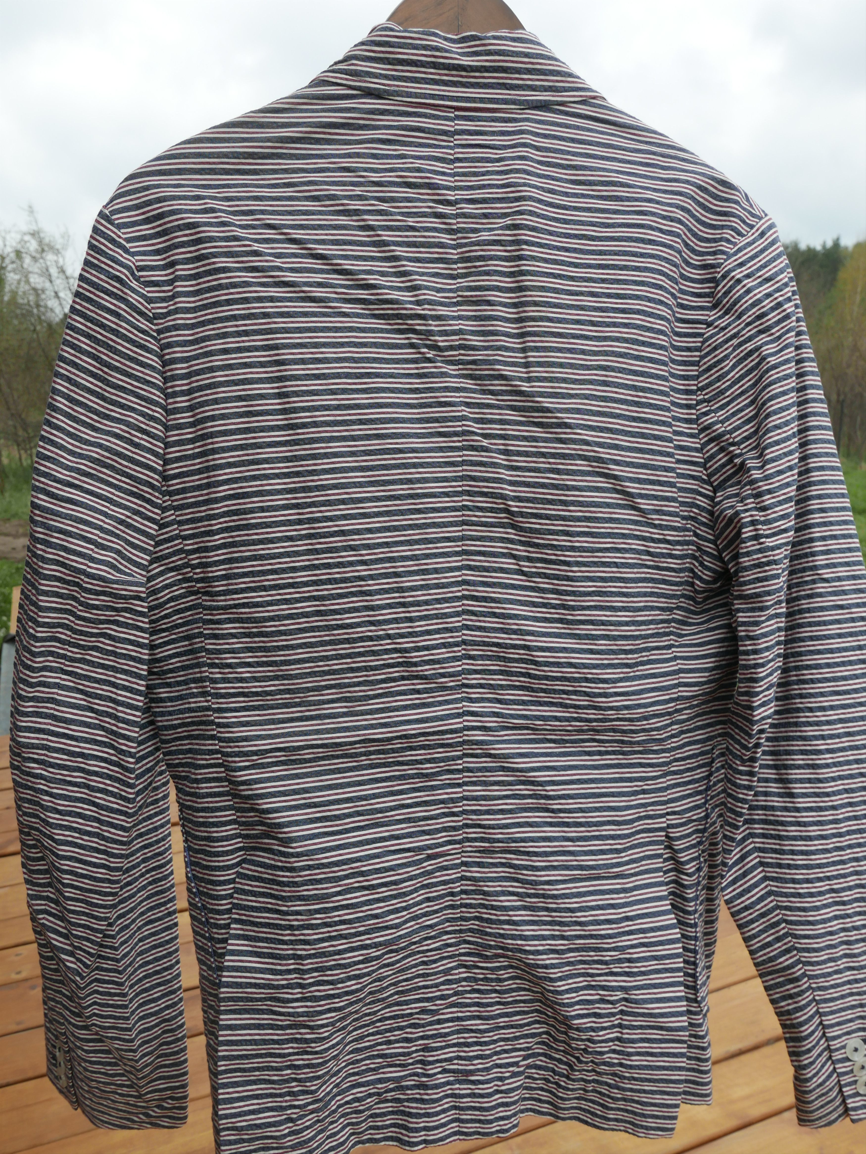 Monitaly NEW Striped Seersucker Blazer Size 40R - 3 Thumbnail