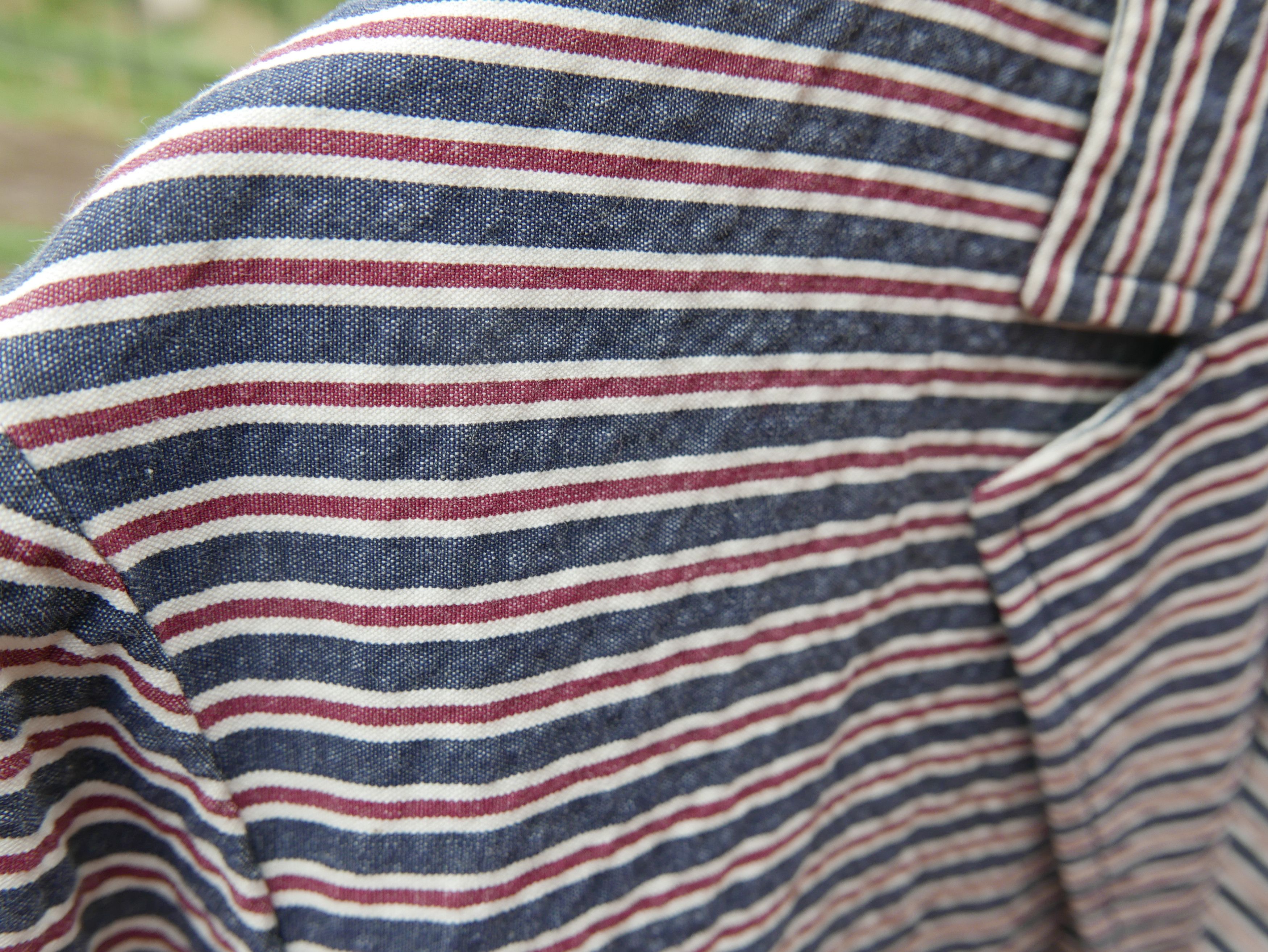 Monitaly NEW Striped Seersucker Blazer Size 40R - 5 Thumbnail