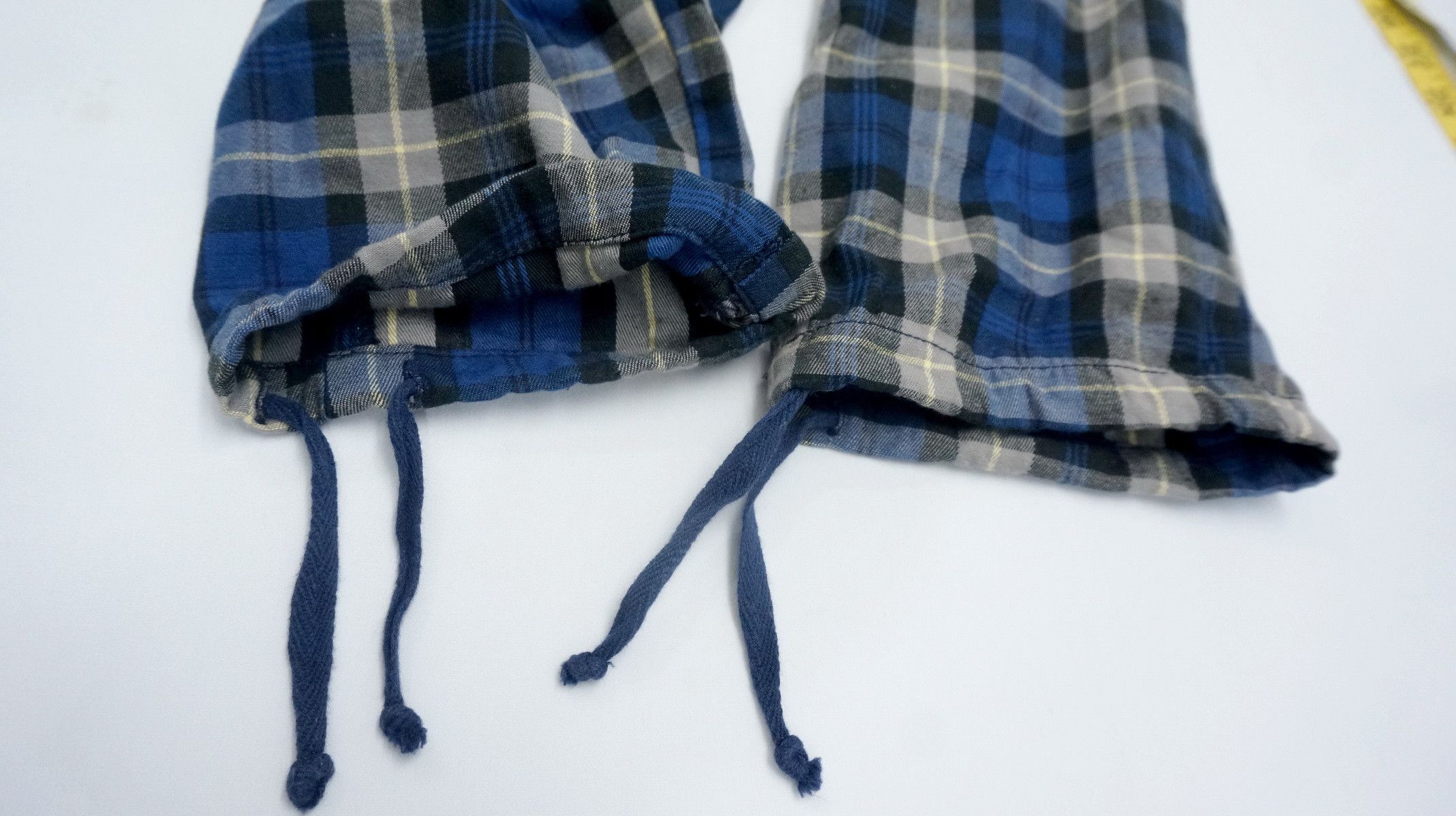Japanese Brand Vtg RE DARK Plaid Blue Tartan Punk Skinny Pants Size US 28 / EU 44 - 9 Thumbnail