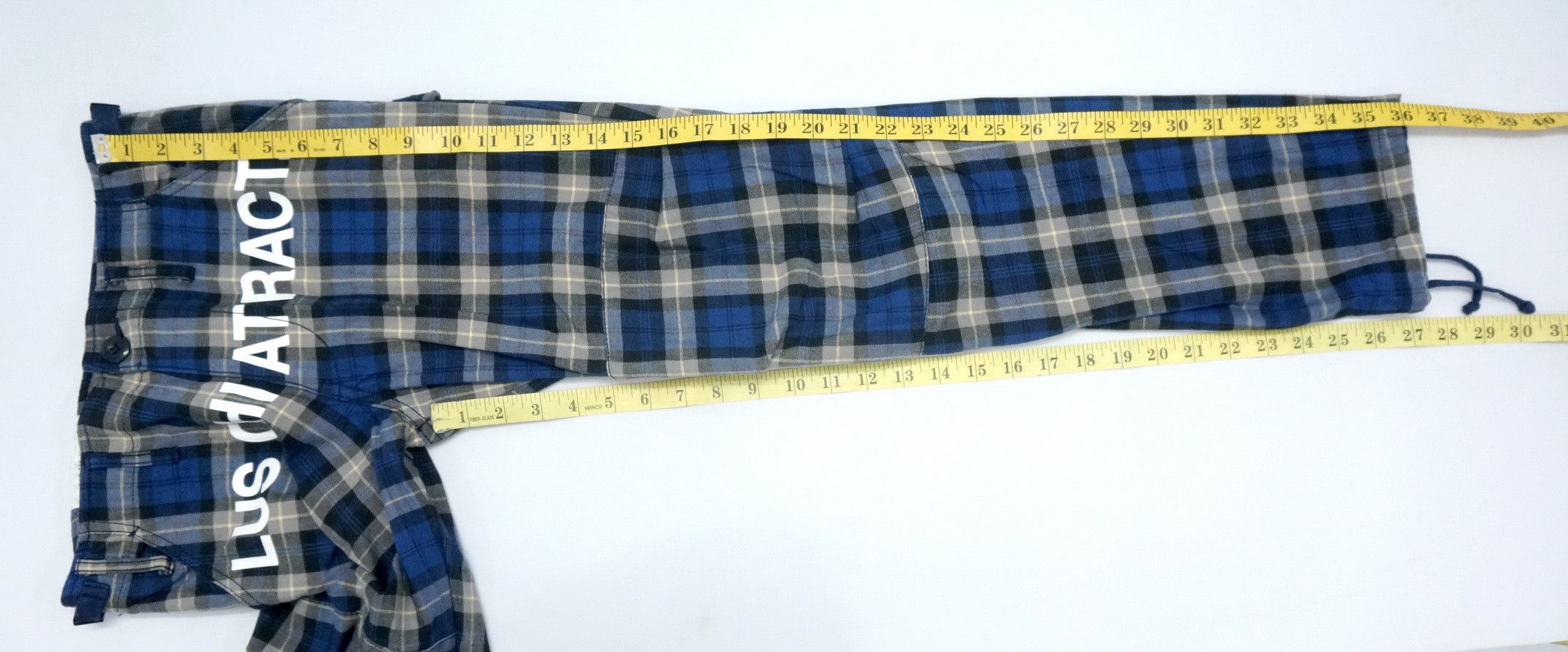 Japanese Brand Vtg RE DARK Plaid Blue Tartan Punk Skinny Pants Size US 28 / EU 44 - 16 Thumbnail