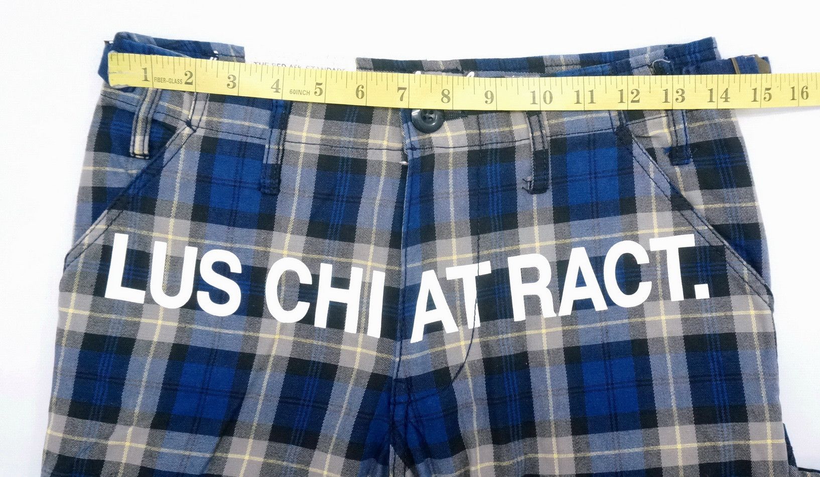 Japanese Brand Vtg RE DARK Plaid Blue Tartan Punk Skinny Pants Size US 28 / EU 44 - 14 Thumbnail