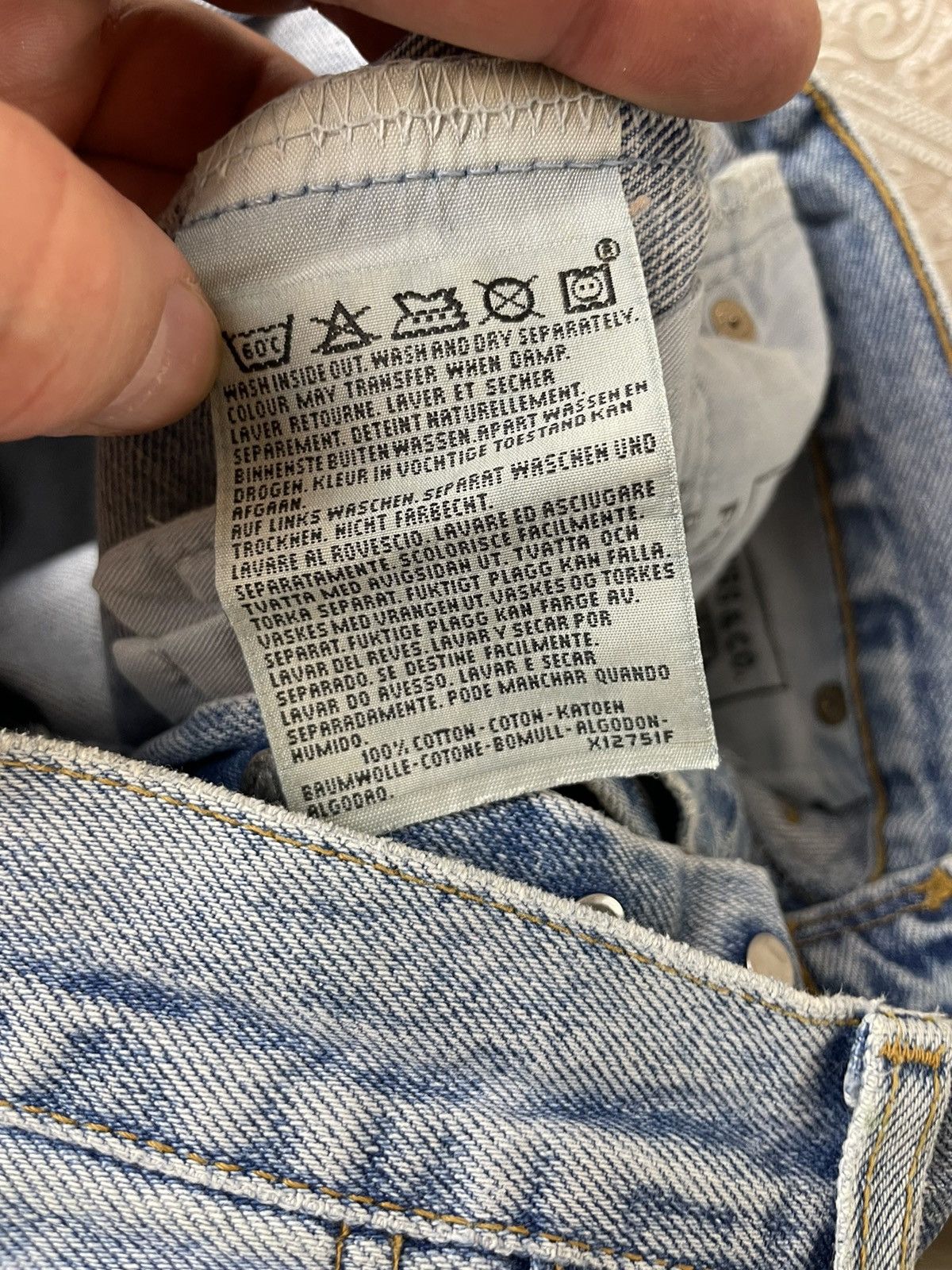 Levi's × Levi's Vintage Clothing × Vintage Vintage Levi’s 501 510 02 1990s washed denim Size US 33 - 6 Thumbnail
