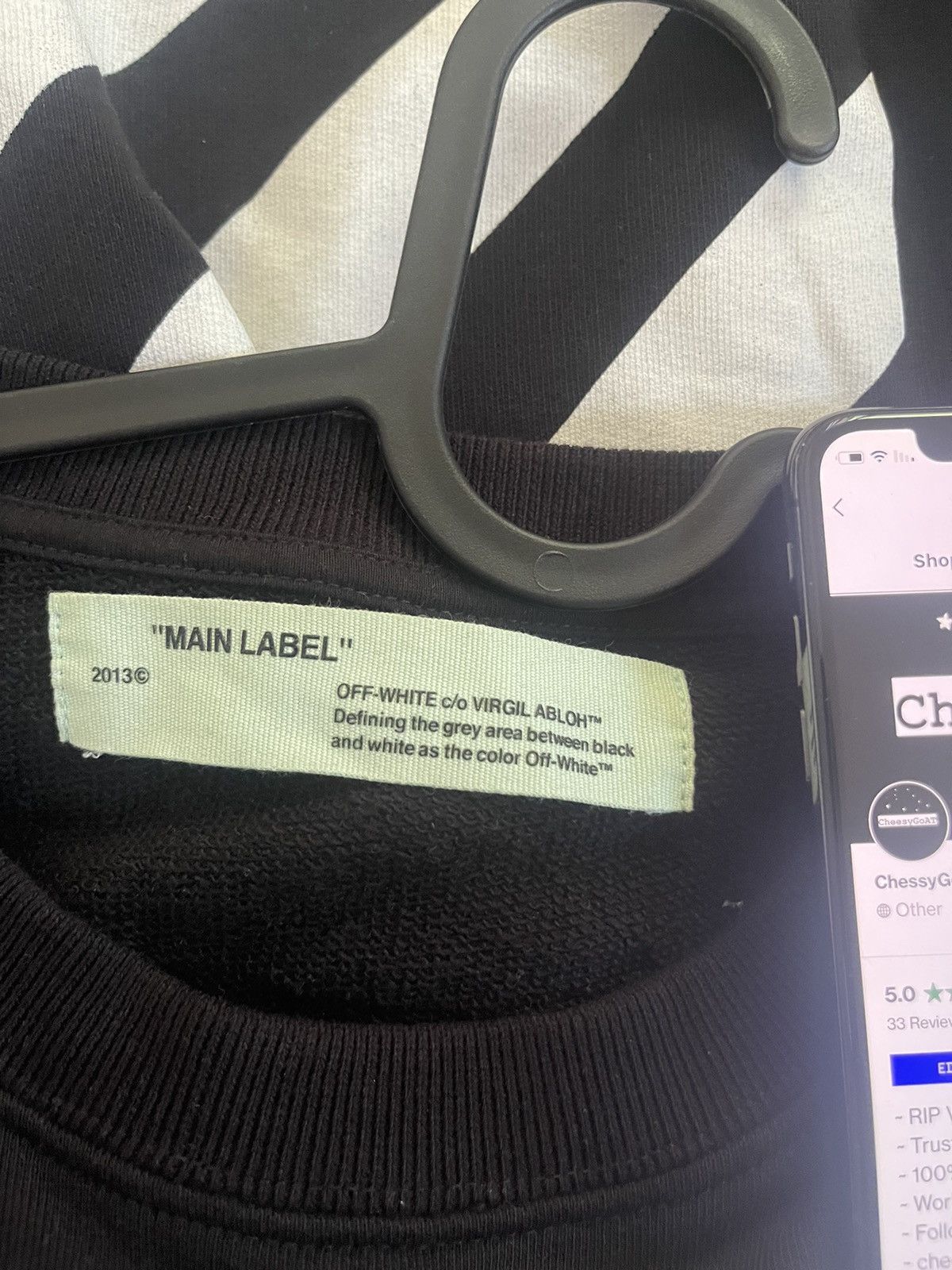 Off-White Off white Caravaggio sweatshirt Size US L / EU 52-54 / 3 - 9 Thumbnail